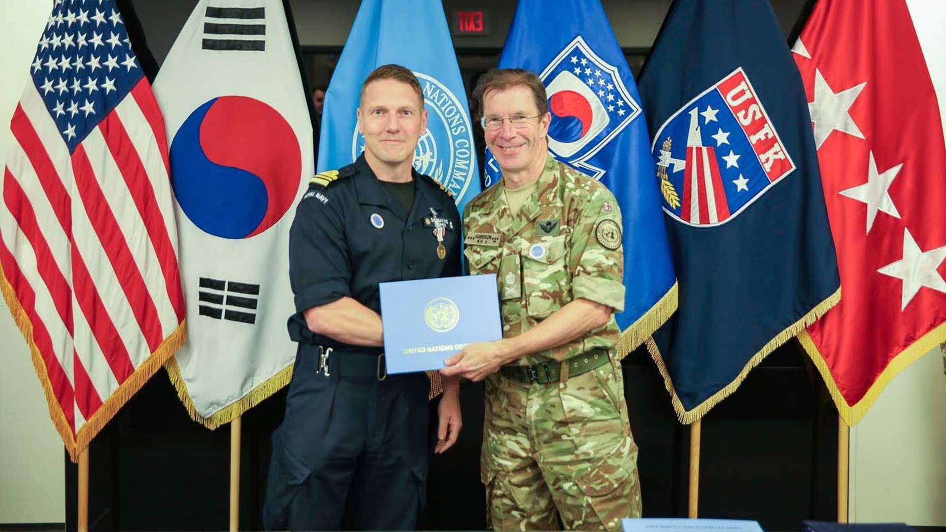 Commander David Donbavand became a Member of the Most Excellent Order of the British Empire CREDIT ROYAL NAVY