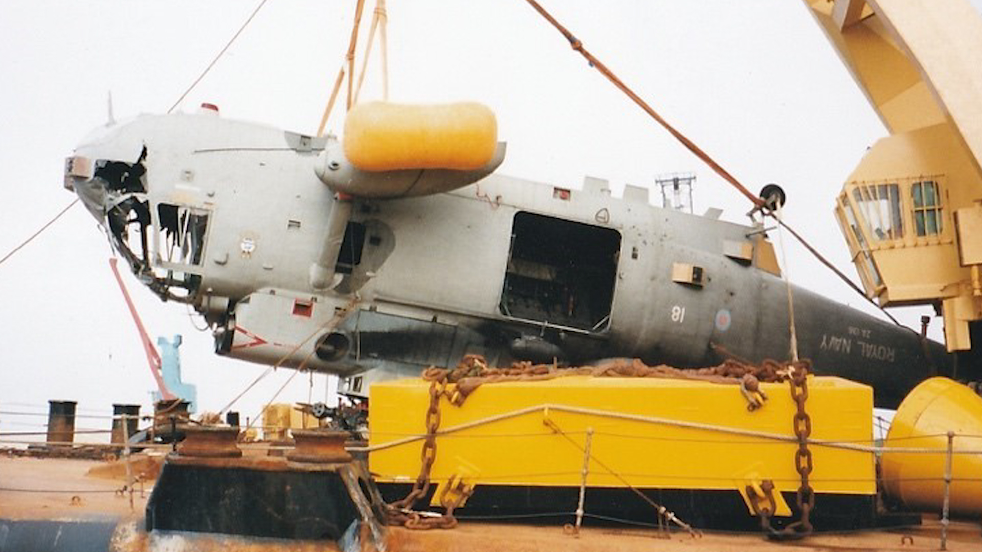 Commander Jason Phillips Sea King retired from North Sea Credit Jason Phillipsredit Royal Navy