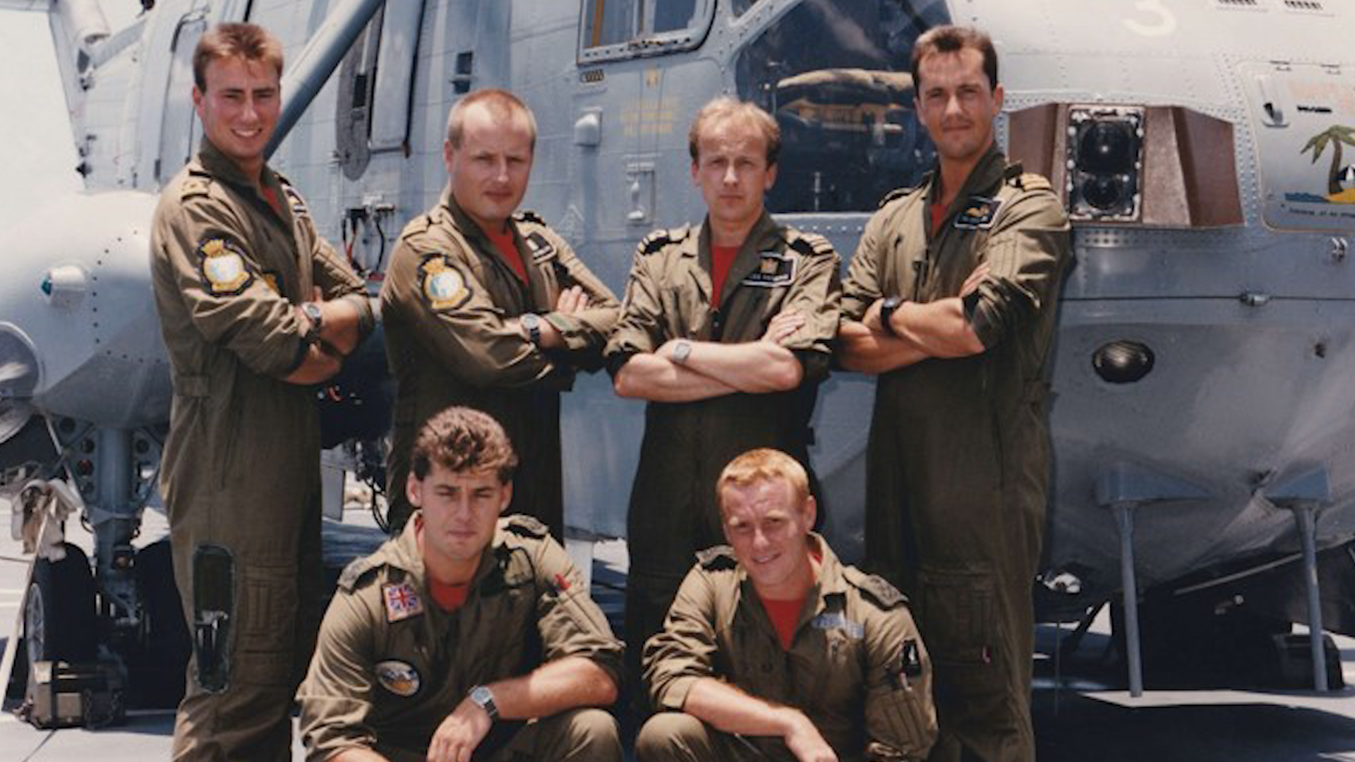 Commander Jason Phillips, the former commander of Royal Naval Air Station Culdrose and aircrew (Picture: Jason Phillips).