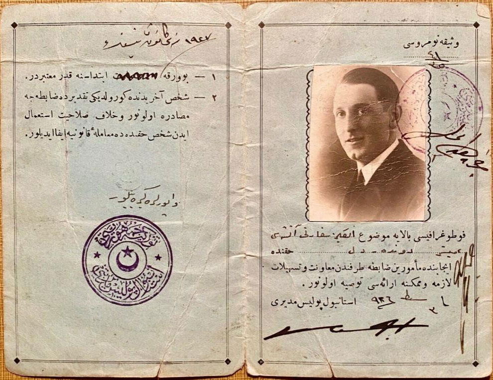 Commander Wilfred Biffy Dunderdale ID card CREDIT Dunderdale Archives