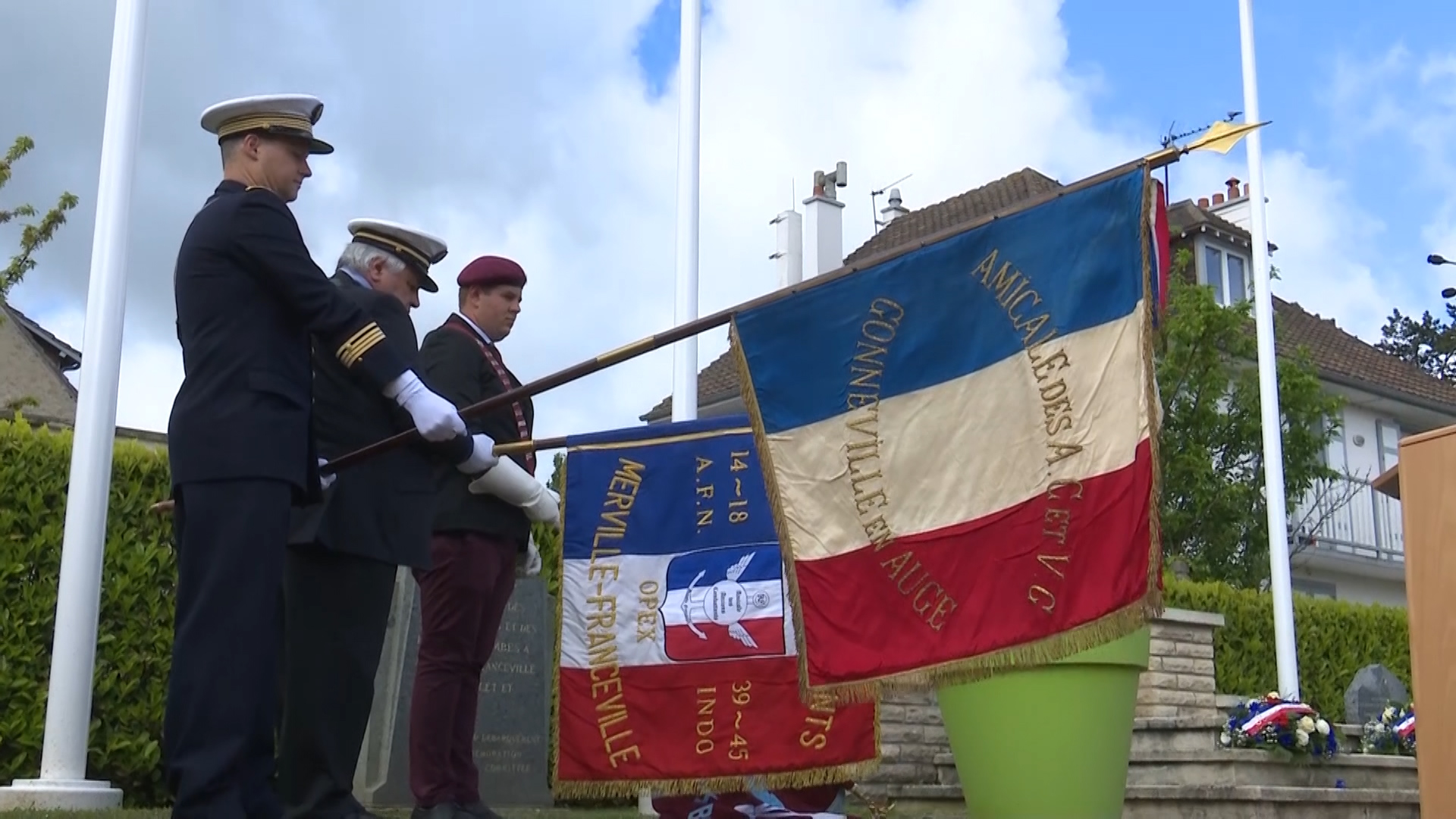 Commemorations at Merville Franceville Plage 080519 CREDIT BFBS