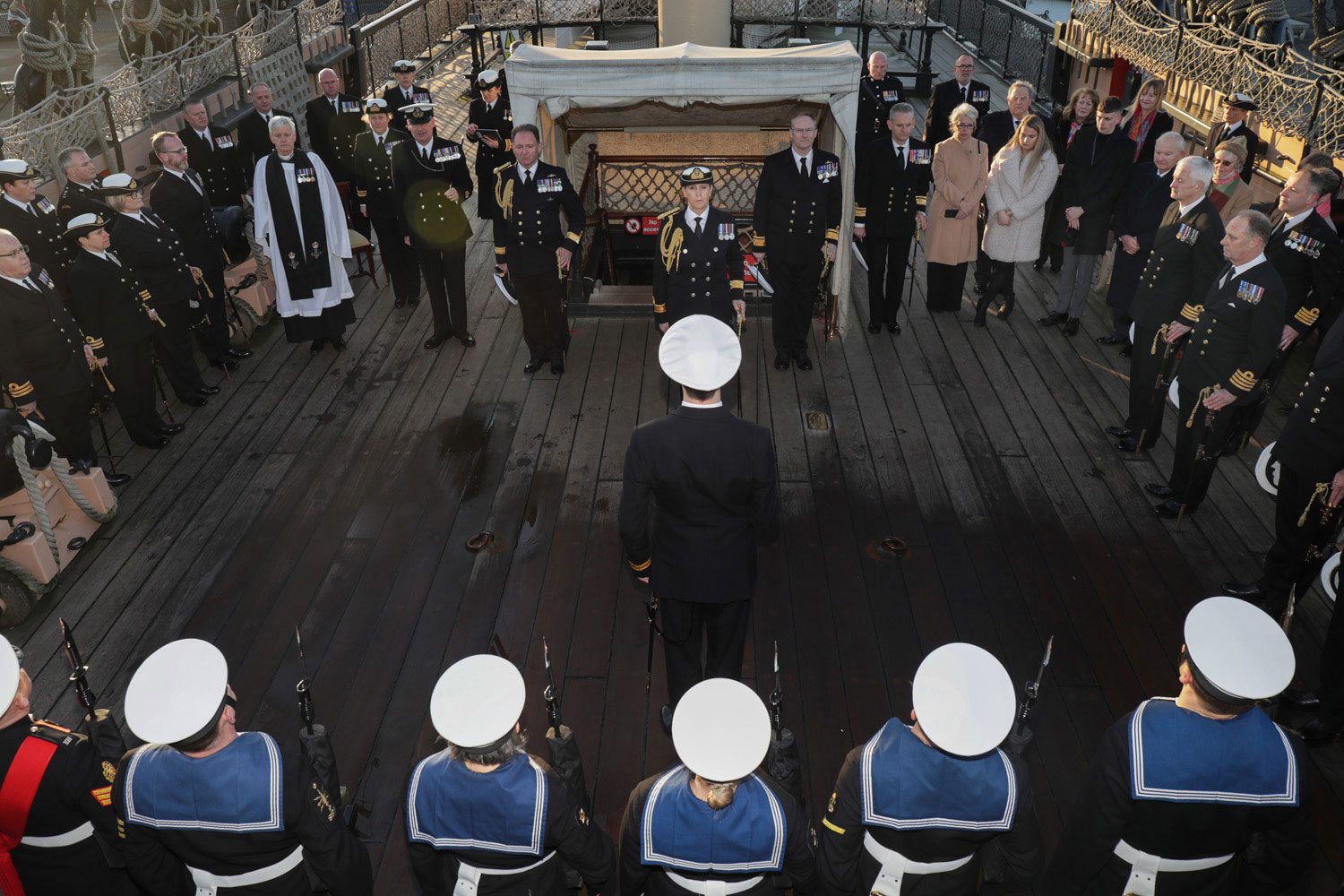 Commodore Mel Robinson Commander of the Maritime Reserves HMS Victory Credit Royal Navy