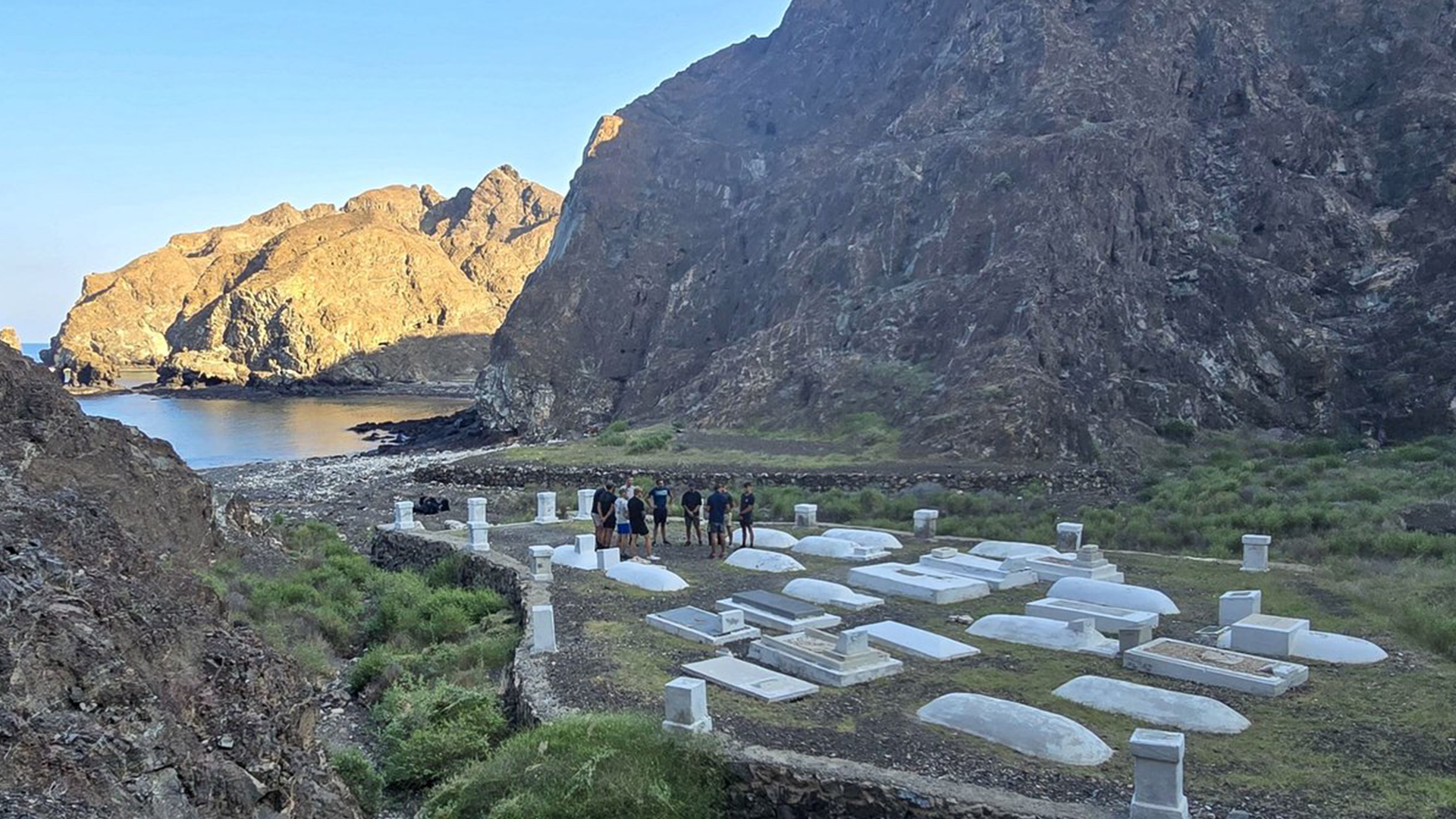 Commonwealth War Graves Commission cemetary in Oman CREDIT ROYAL NAVY