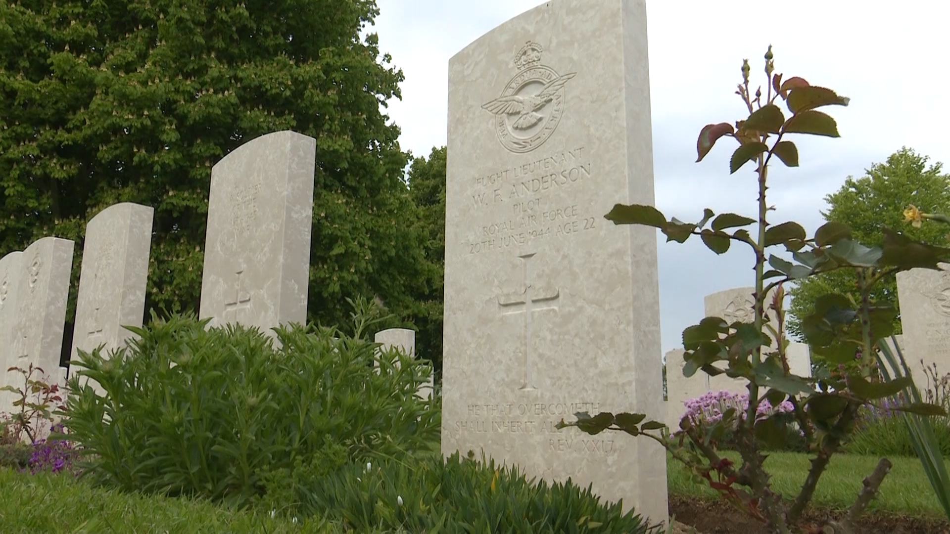 Commonwealth Wars Graves Commission cemetery in the French City of Bayeux D-Day Credit BFBS 310519