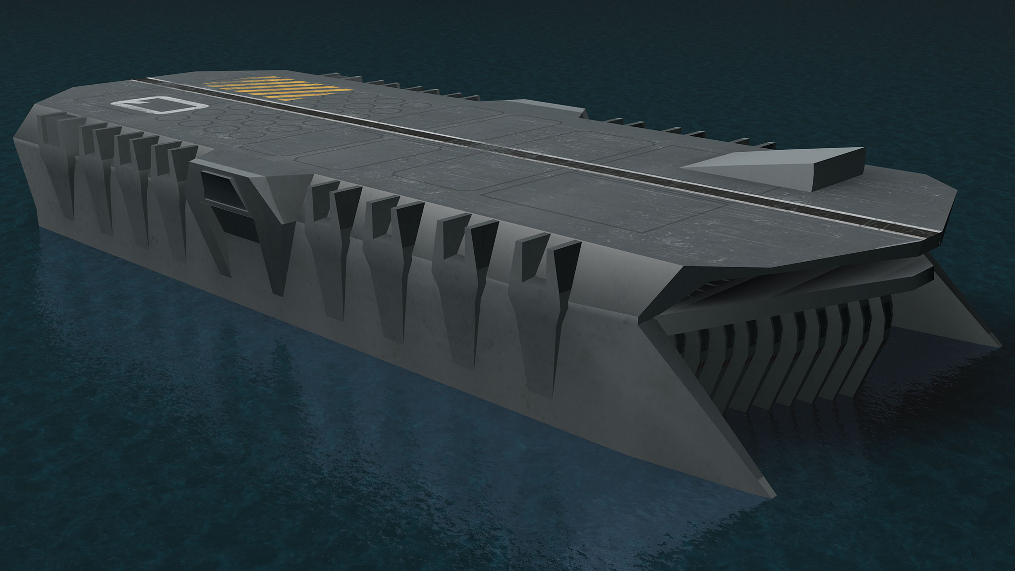 	Concept design of a future aircraft carrier as part of the Future Autonomous Fleet programme 