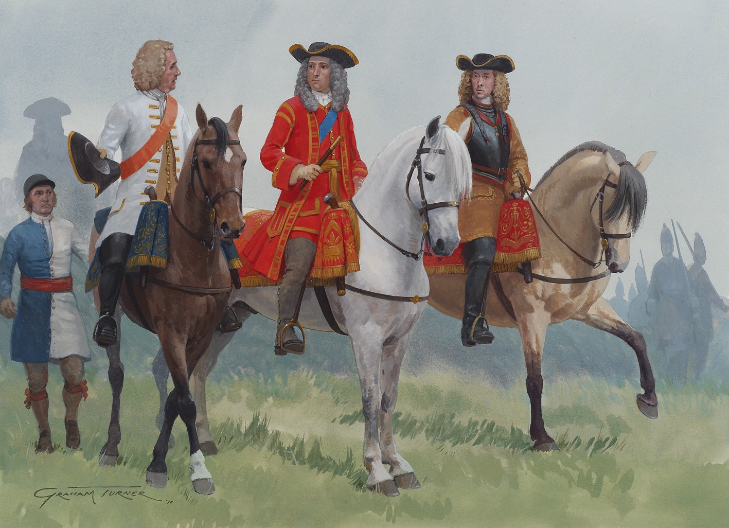 Conference between Marlborough and Eugene before Blenheim from Marlborough book