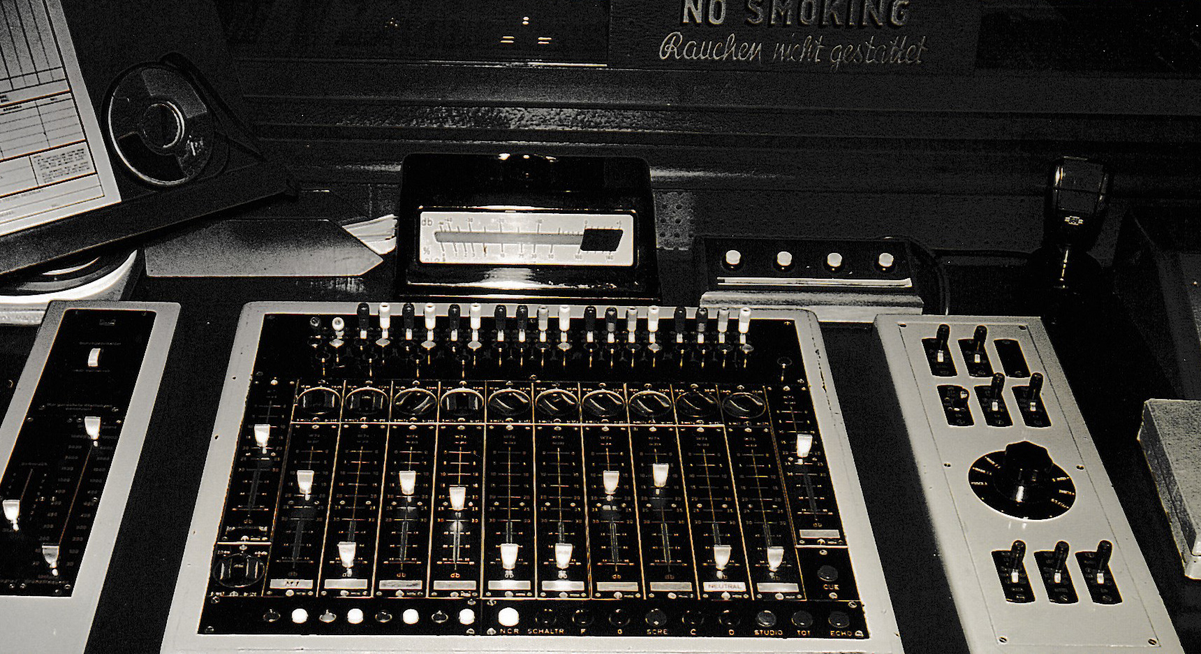 An early control panel from Studio A in Cologne, 1954