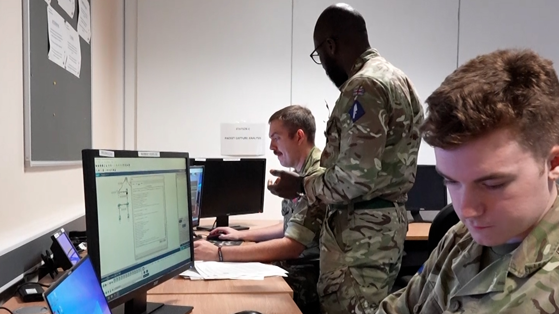 Corporal Pa Malick Adams fellow soldiers' cyberspace knowledge 09112023 CREDIT BFBS