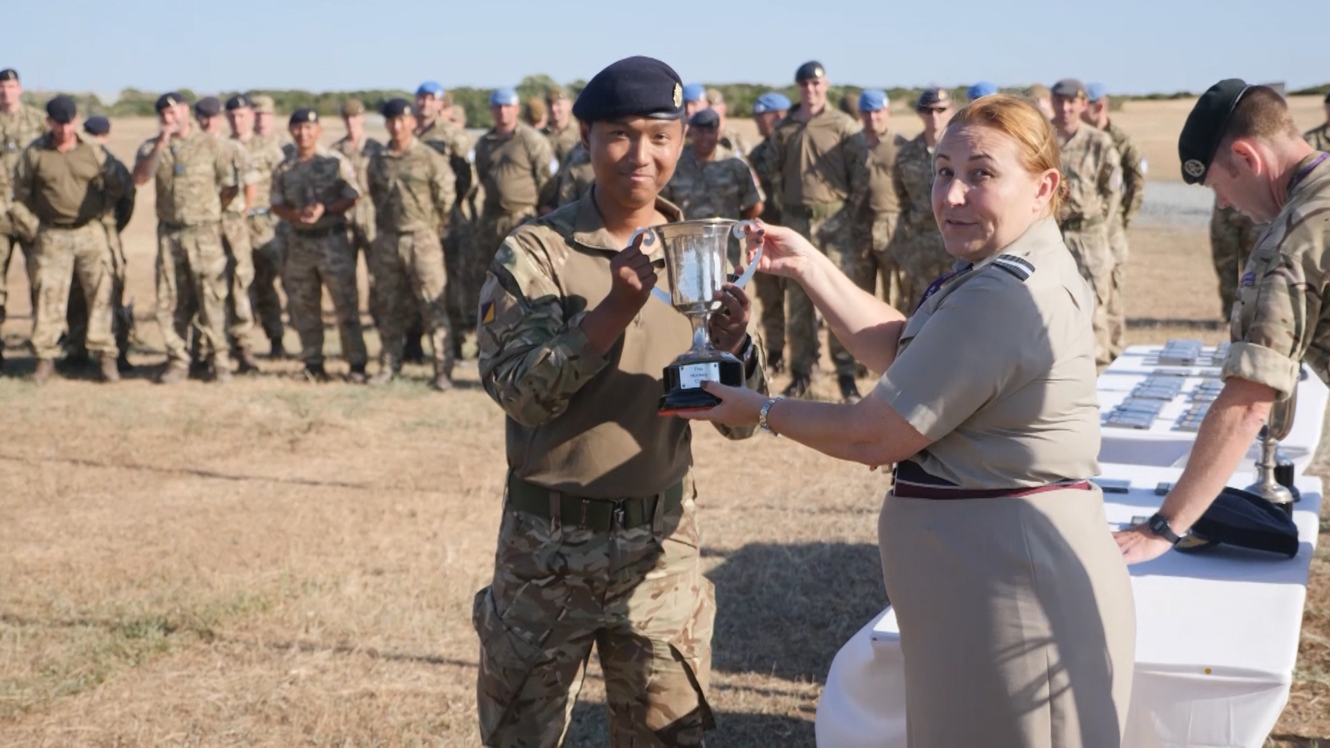 Corporal Roshan Gurung won the title in the attack and re-organisation test.