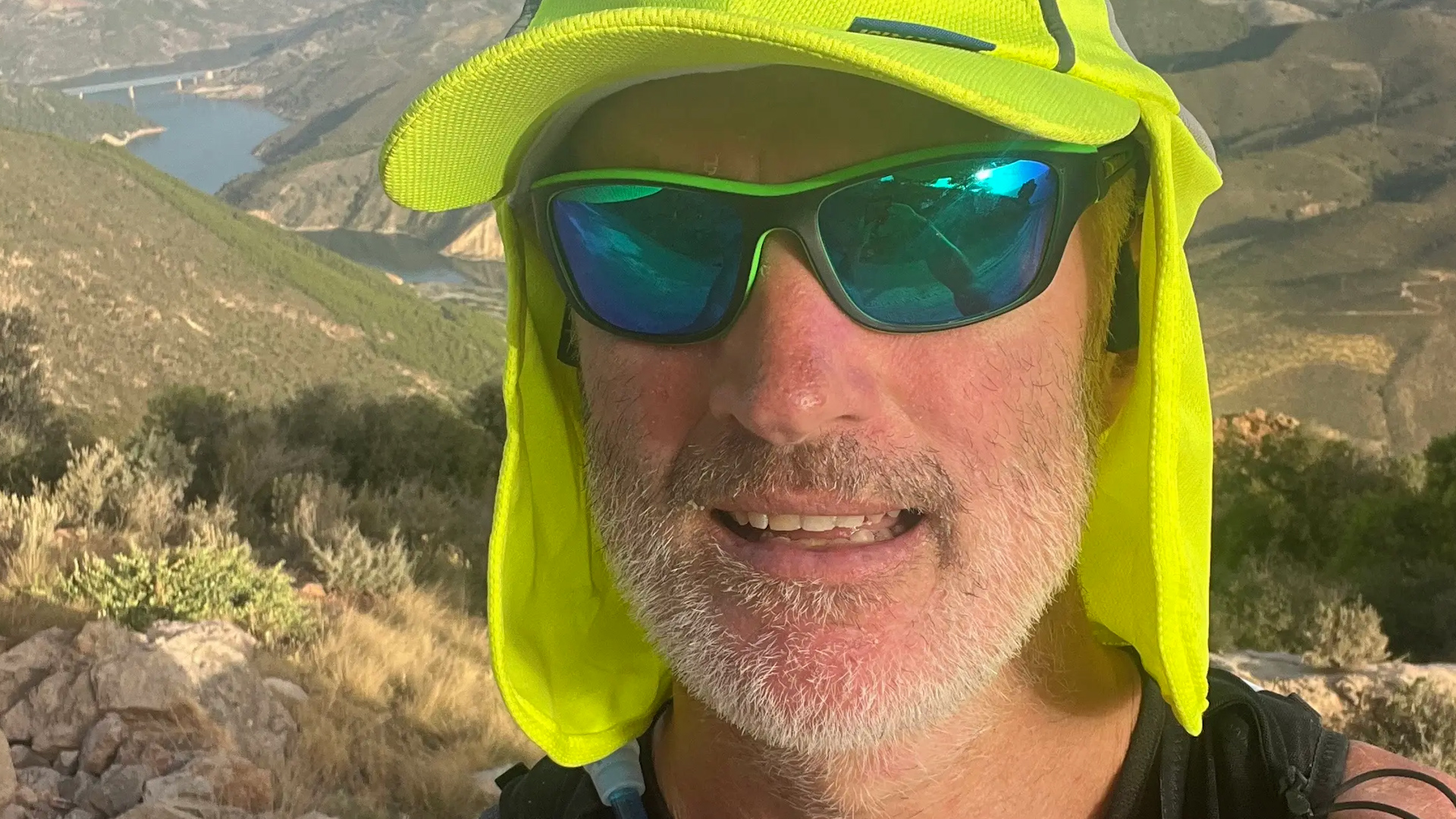 Corporal Simon Richardson training in Spain for ultra marathon in the Sahara Desert Credit Simon Richardson