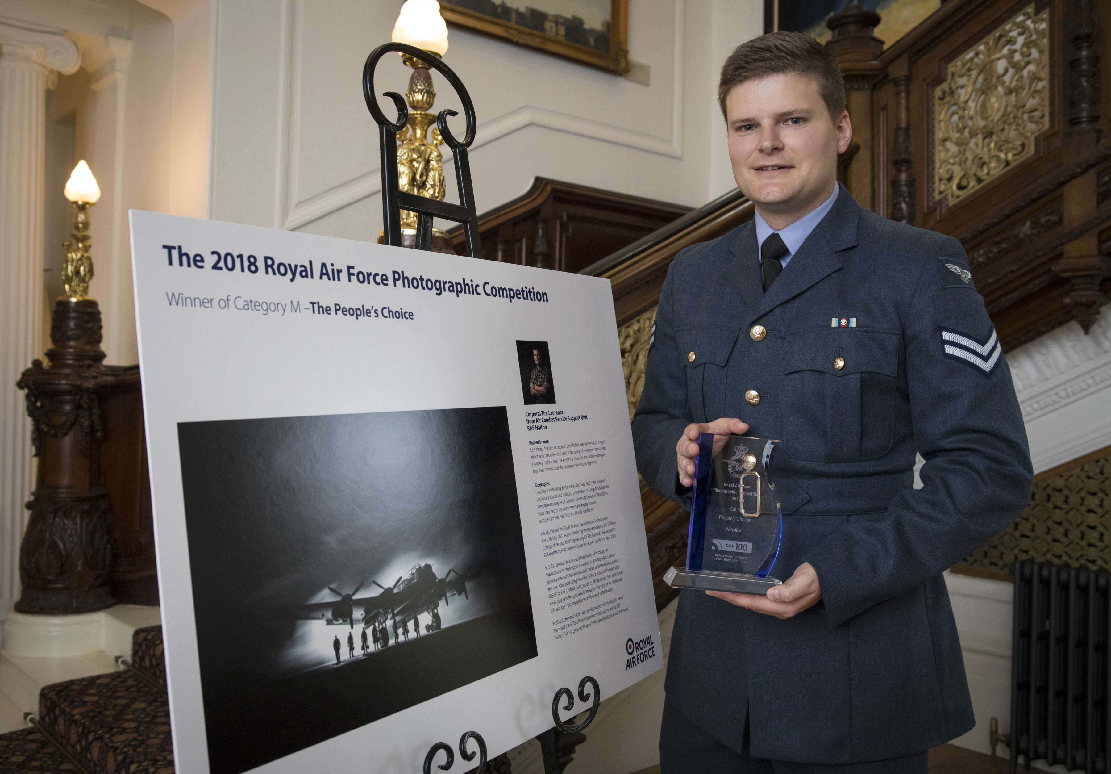 Corporal Tim Laurence won Peoples Choice RAF Photographic Competition CREDIT RAF