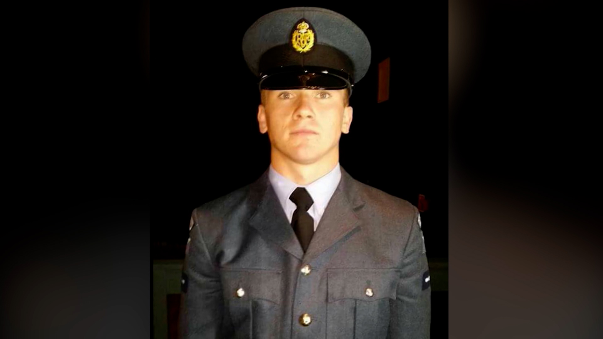 Corrie McKeague in his RAF uniform