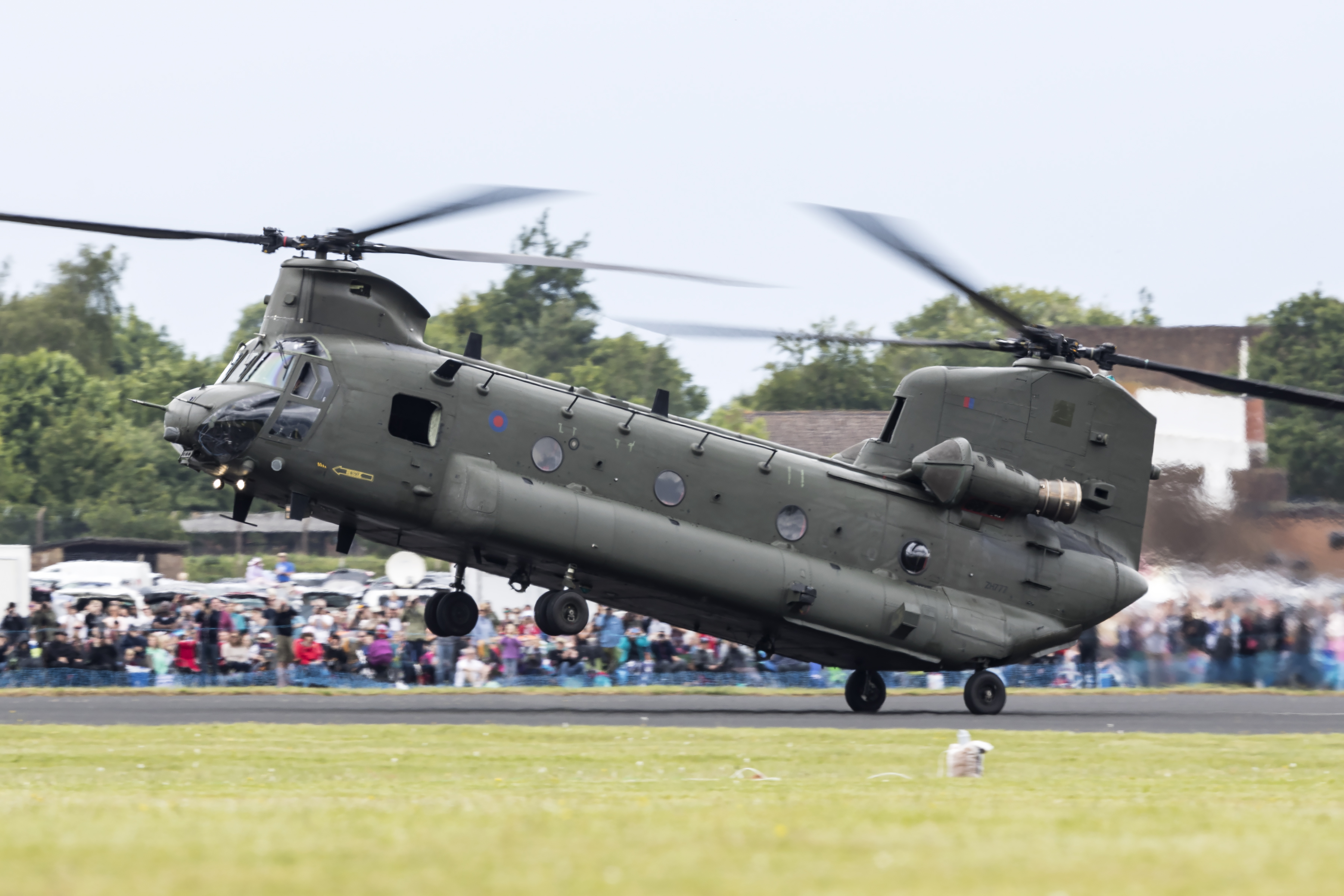 Cover image: A Chinook at the RAF Cosford Air Show in 2019 (Picture: Crown Copyright).