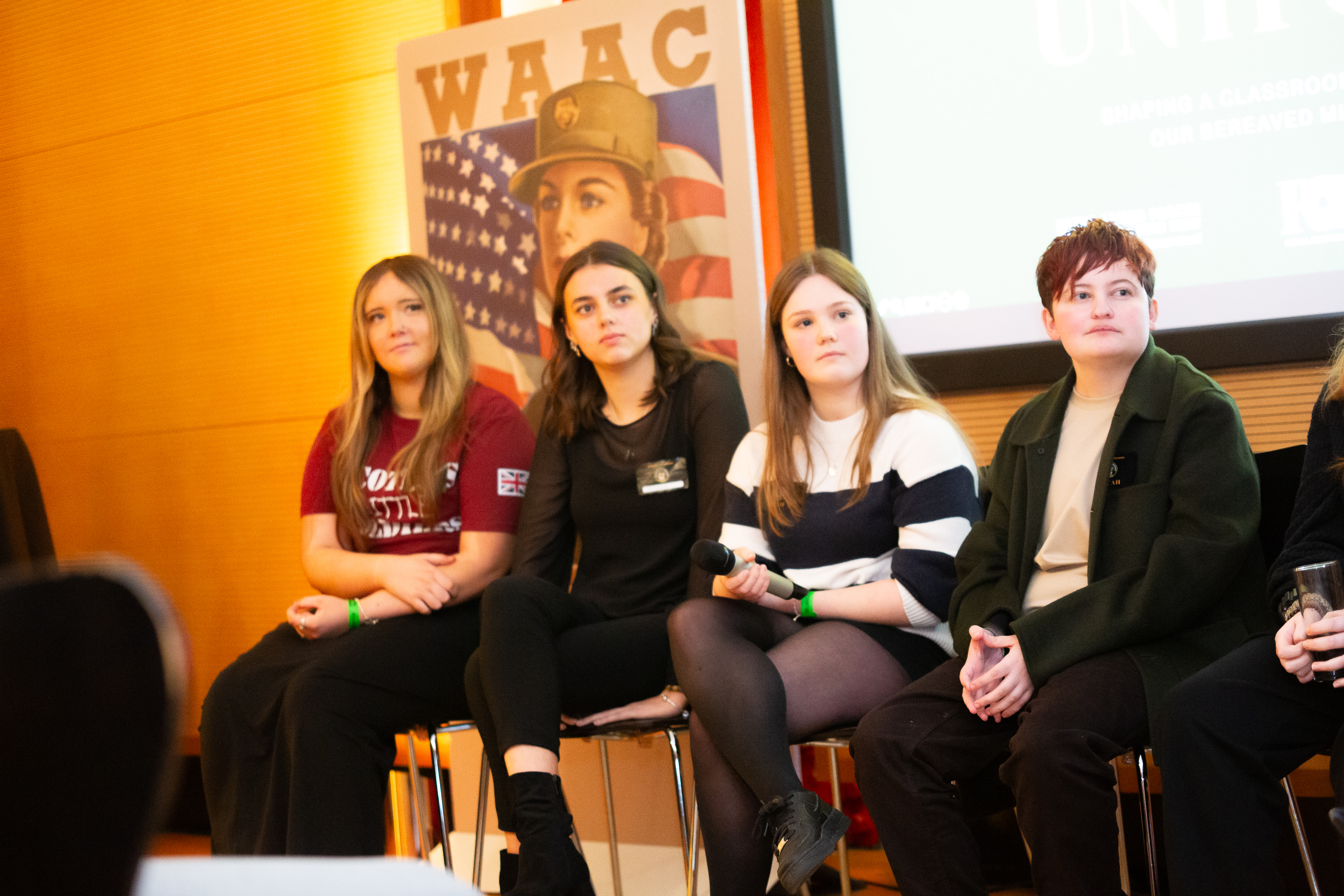 Tuscany, Brooke, Lexie and Micah spoke at the Behind The Uniform event