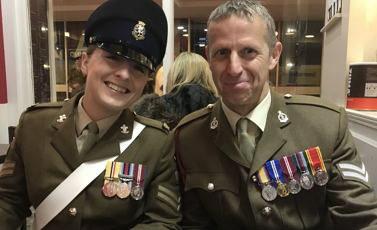 Cpl Aishlen Taylor, Royal Wessex Yeomanry, in uniform with medals
