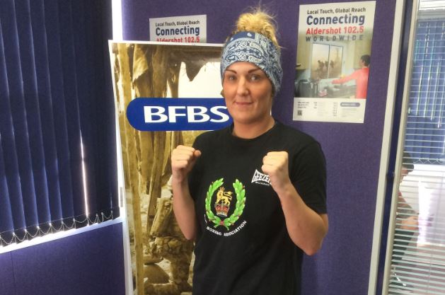 Corporal Alanna Nihell the first Female Team Captain of the British Army Boxing Team 