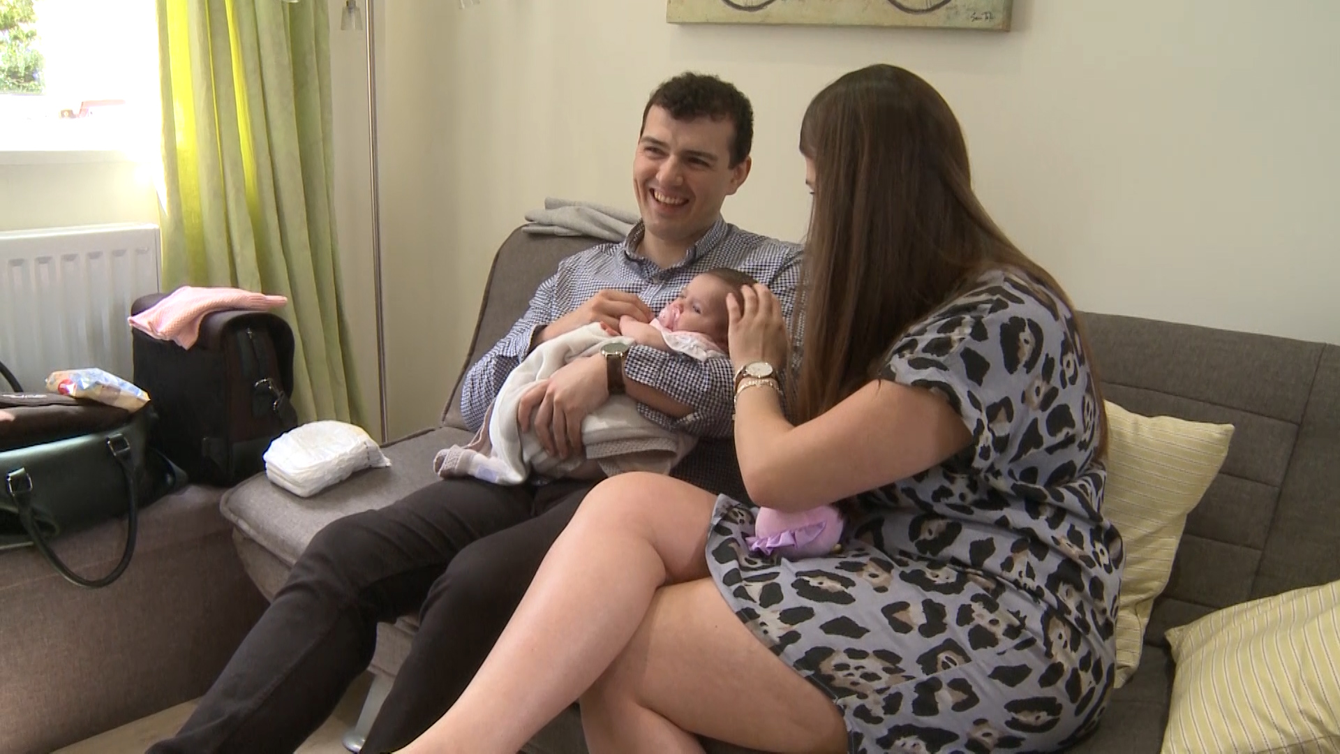 Cpl Billings uses Norton House with his partner and baby Credit BFBS 290519