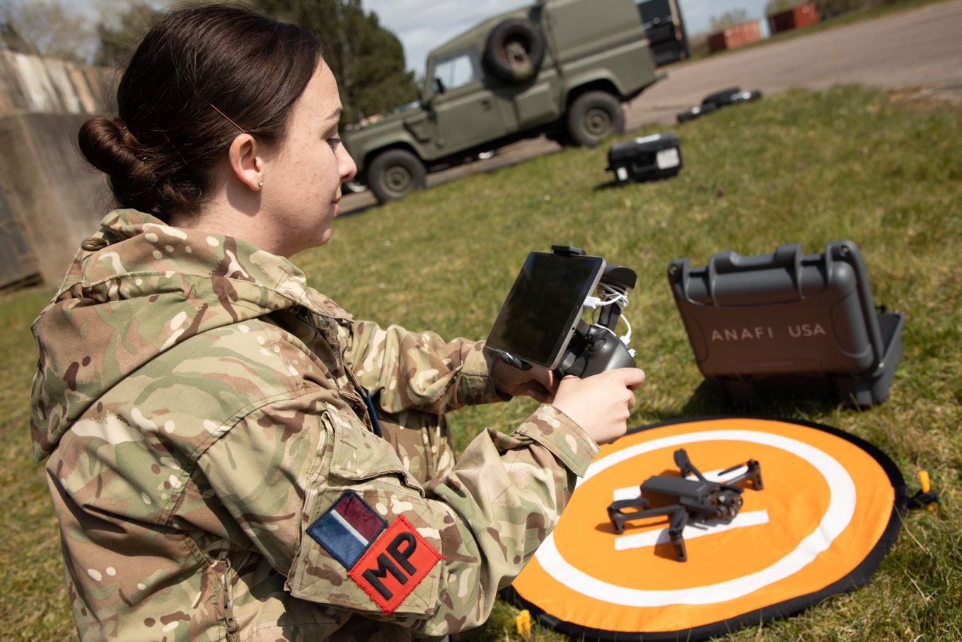Cover image: An RAF servicemember conducts pre-flight checks with the Parrot Anafi USA (Picture: RAF).