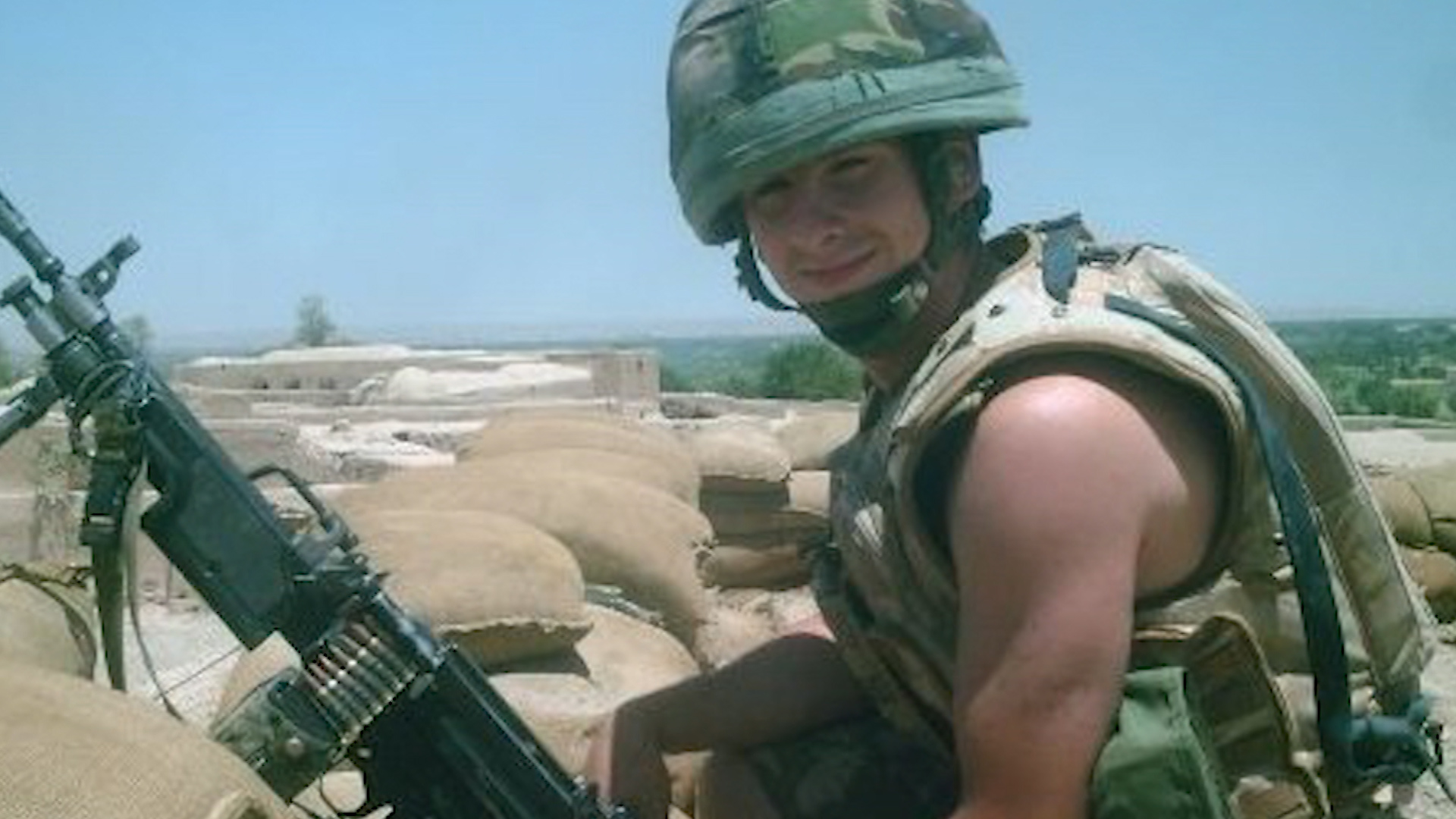 Craig during his time in Afghanistan (Picture: Craig Monaghan).