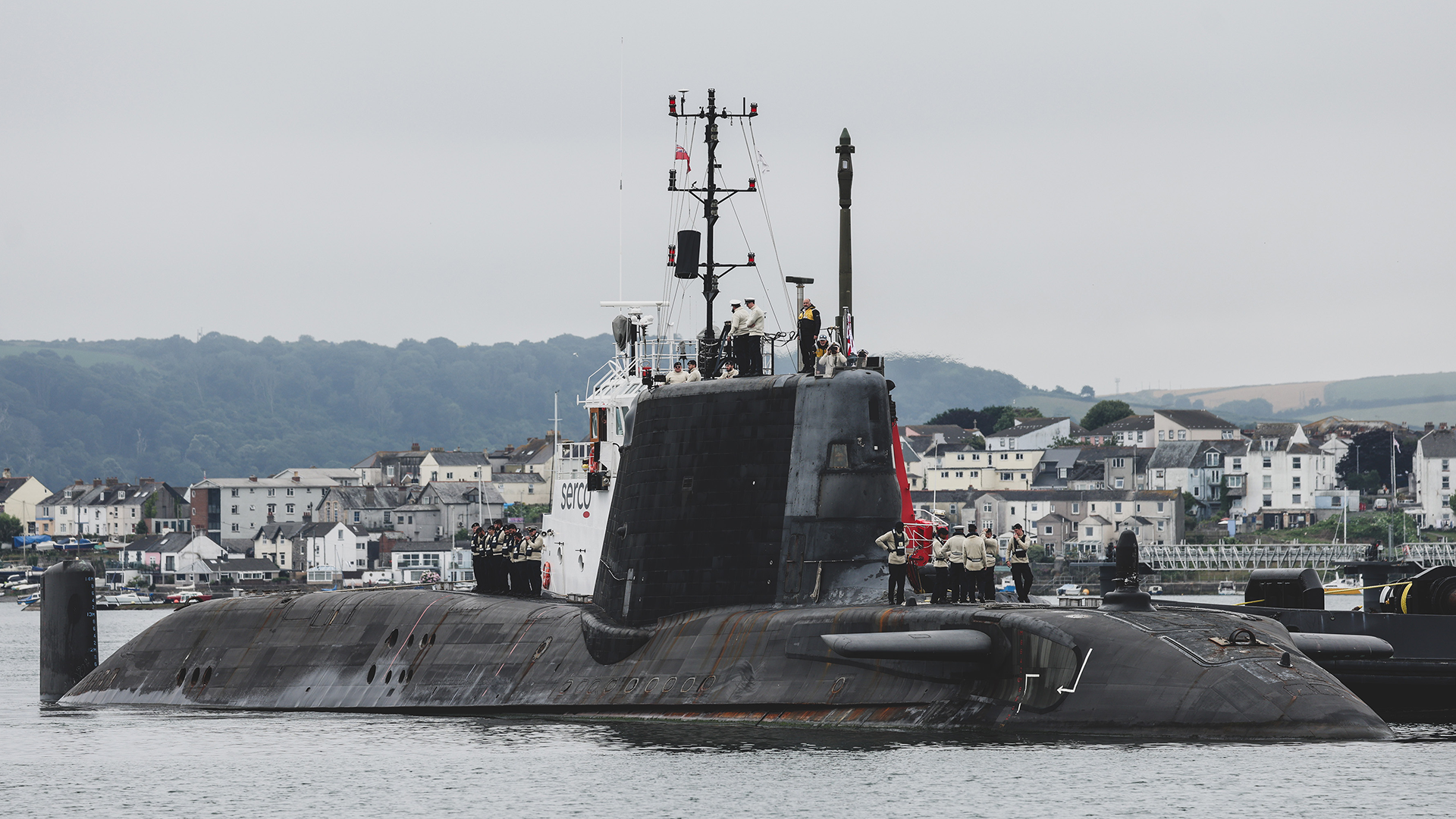 HMS Astute arrives in Devonport