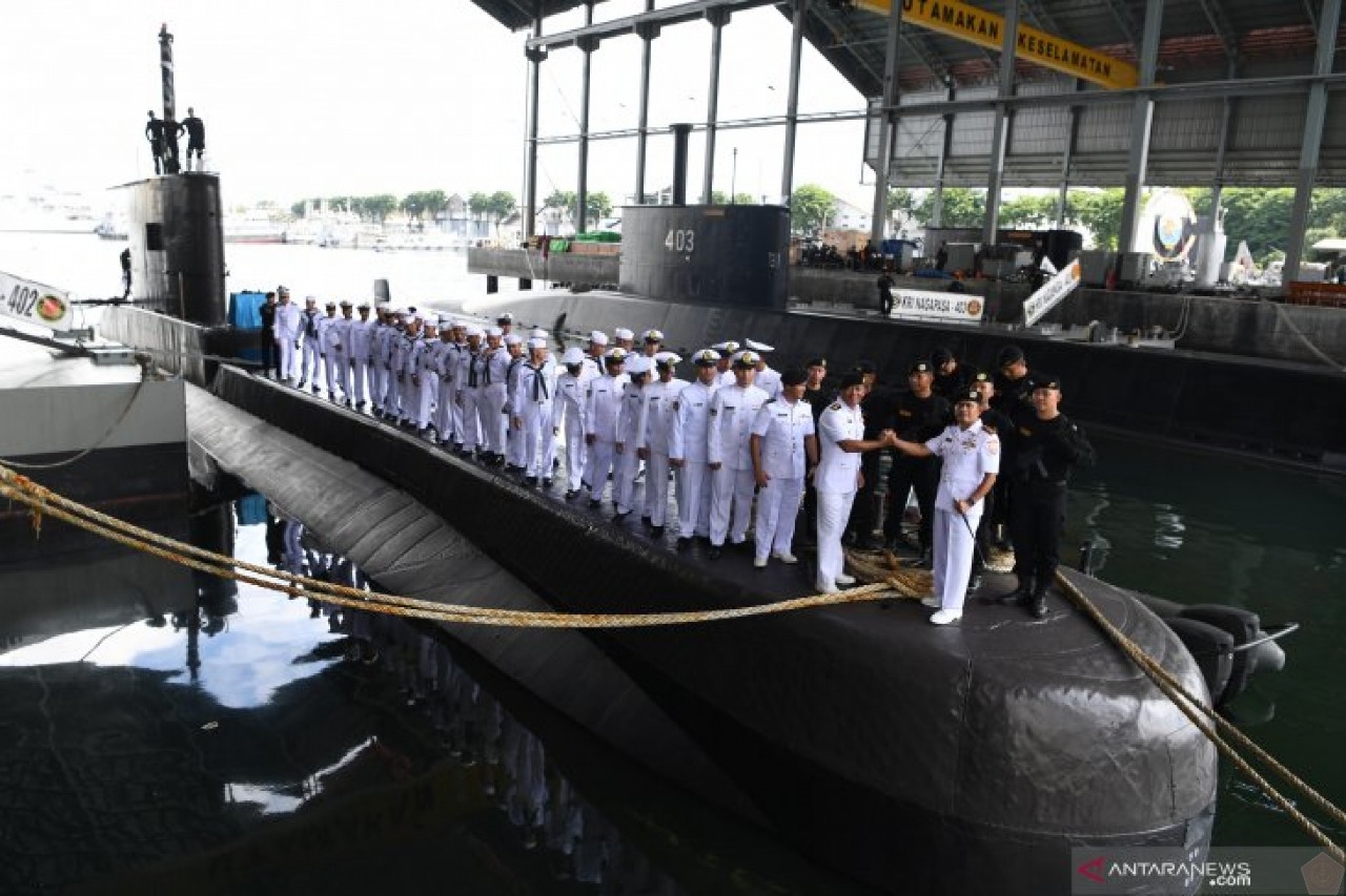 Crew onboard Indonesian navy submarine KRI Nanggala which sunk with 53 crew in waters north of Bali. DATE UNKNOWN CREDIT Indonesian Navy .jpeg