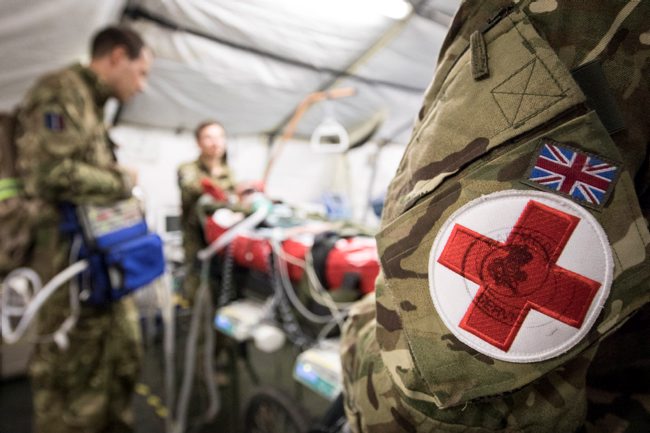 Critical Care Air Support Team conducting a demonstration in Oman 300918 CREDIT MOD