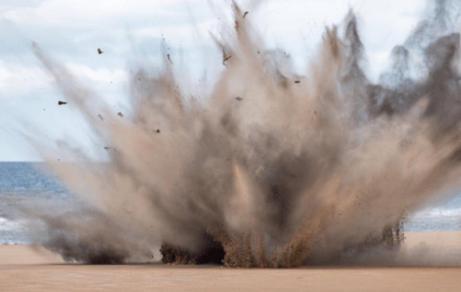 WWII Bombs Blown Up On Highland Beach WWII Bombs Blown Up On Highland Beach