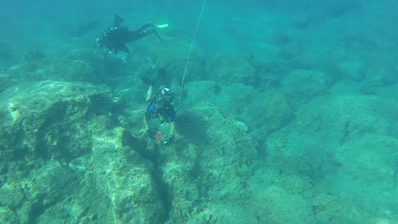 The breakwater is thought to date back to the 4th Century AD