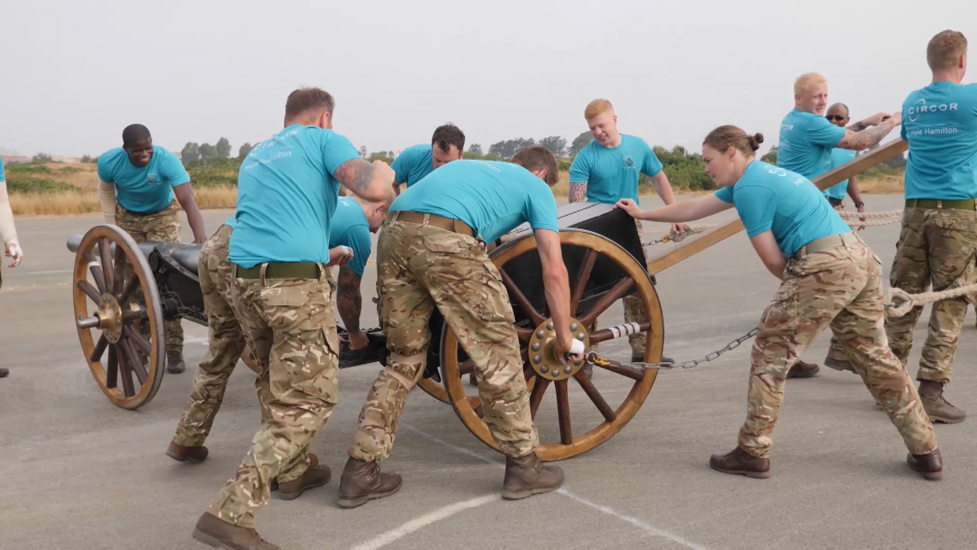 Cyprus Field Gun British team Credit BFBS 310519