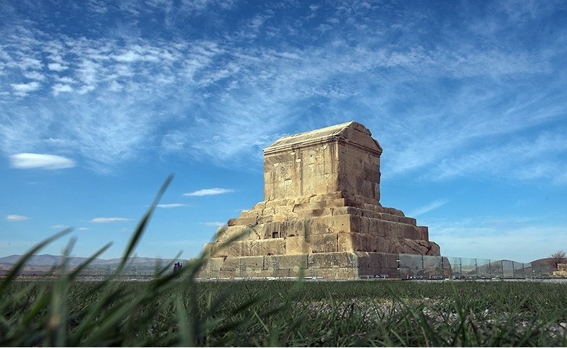 Cyrus’ relatively modest tomb in Iran (image Hossein Khosravi)