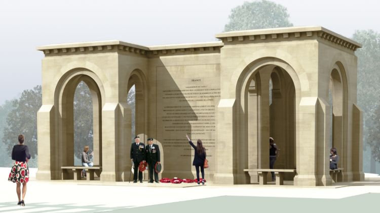Locals say they're concerned the monument will block their views. (Picture: Normandy Memorial Trust).