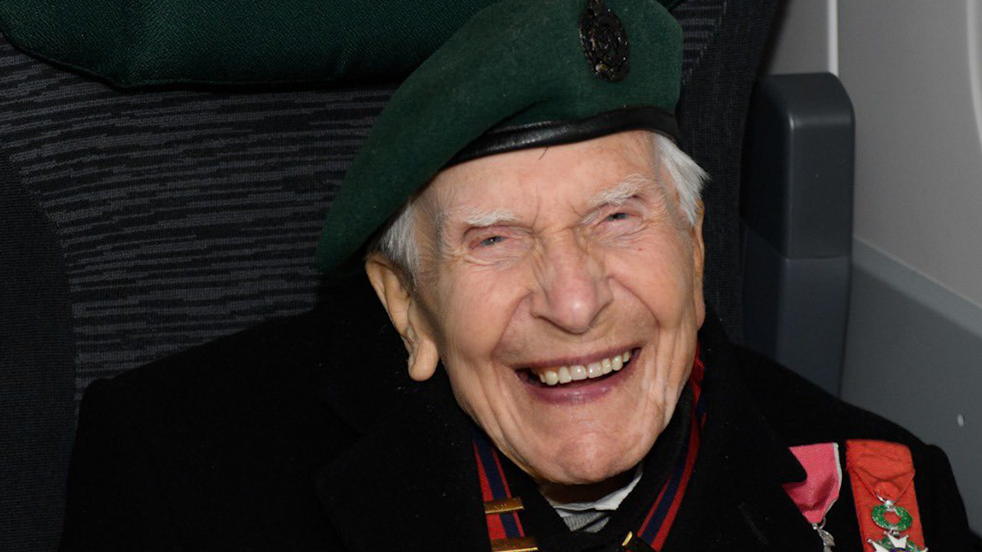 D-Day veteran Harry Billinge sits on GWR train named after him 071020 CREDIT Great Western Railway Twitter
