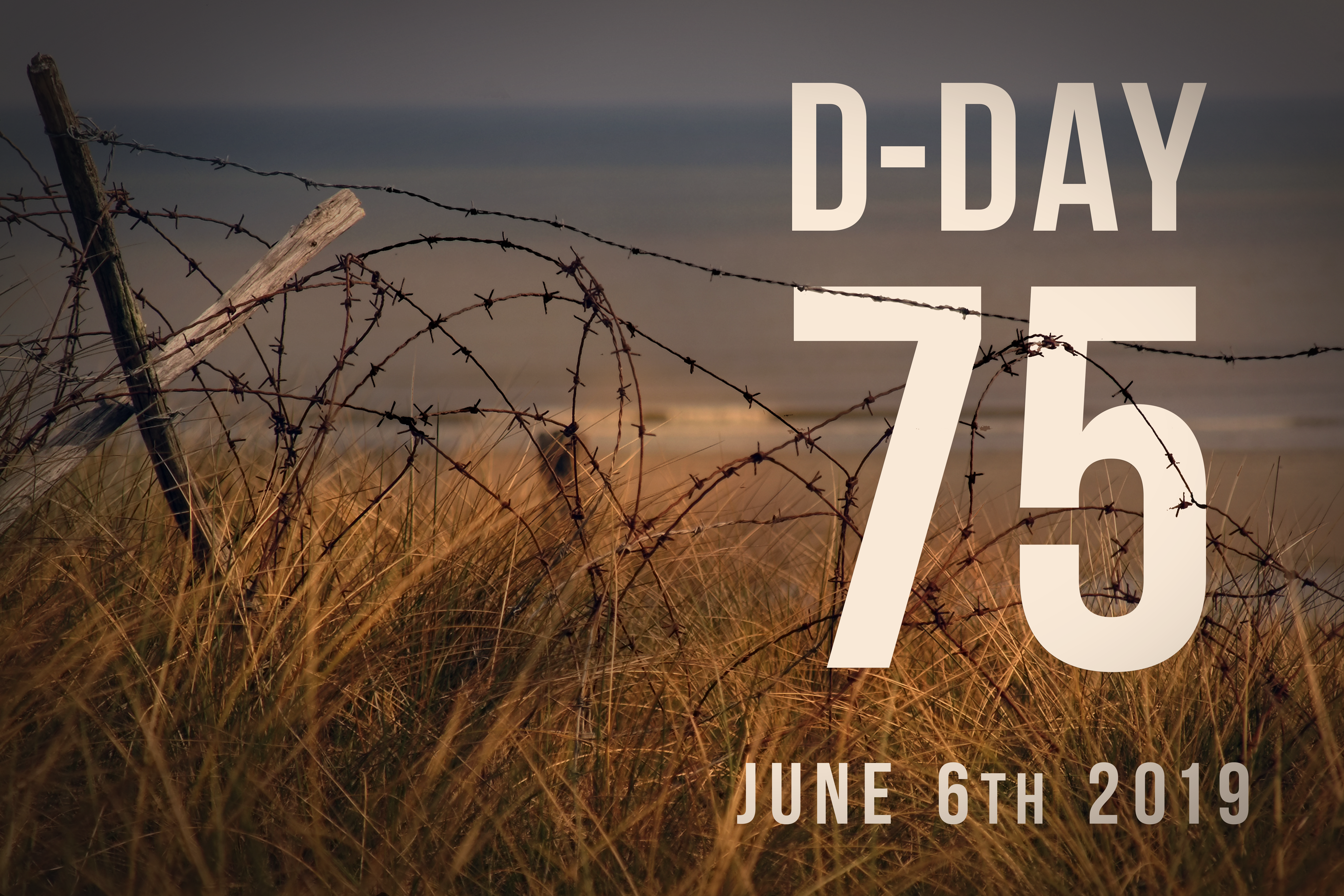D-Day 75 barbed wire on Normandy battlefields