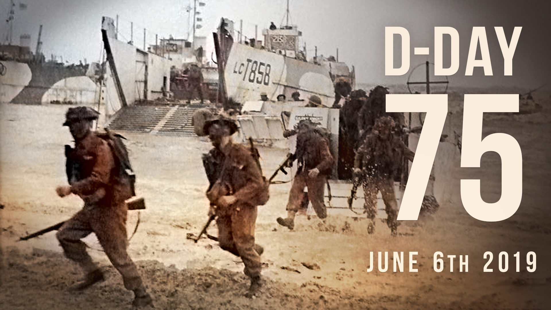 D-Day 75 beach landing. 2019
