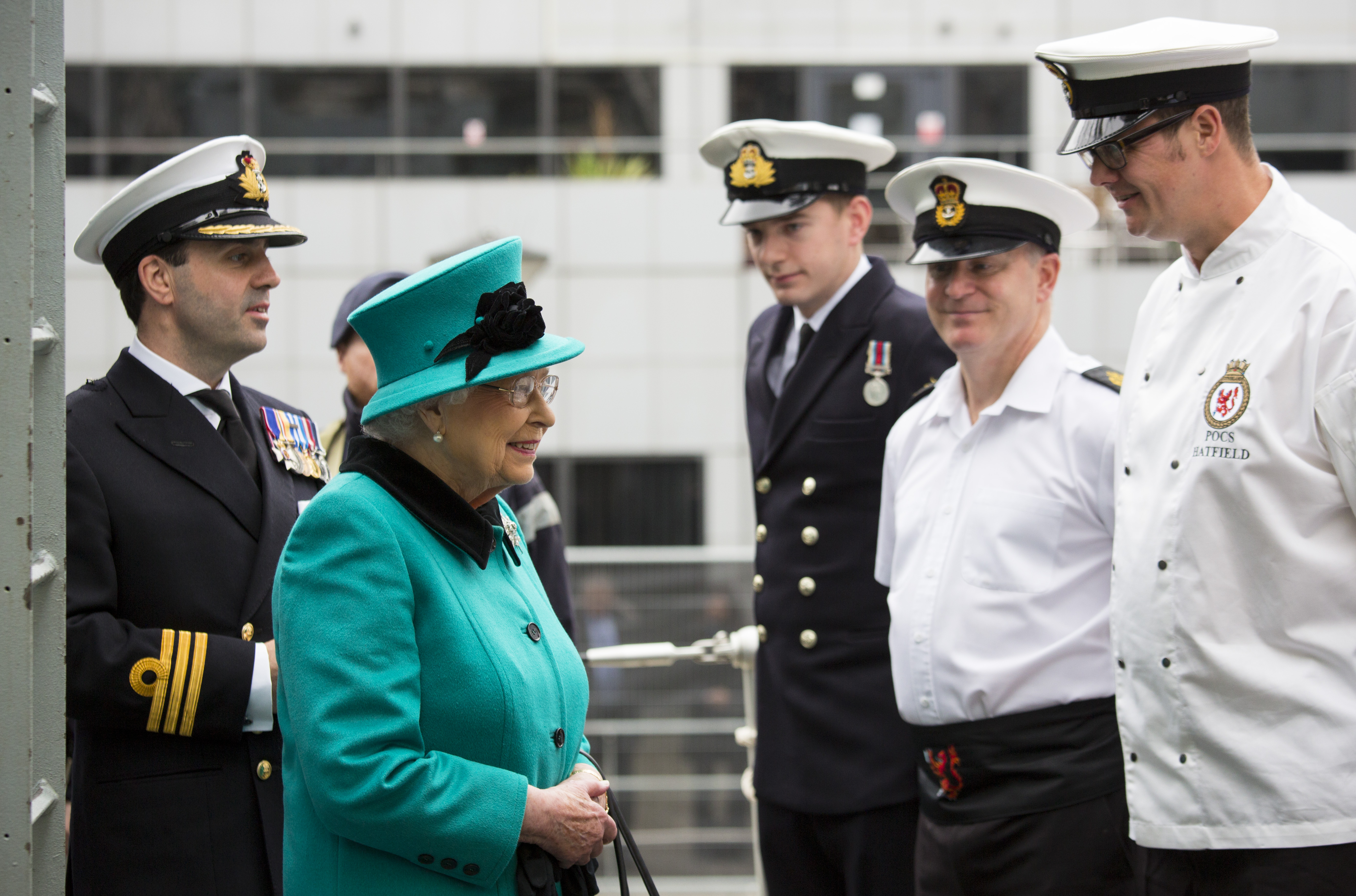 The Queen visits HMS Sutherland 