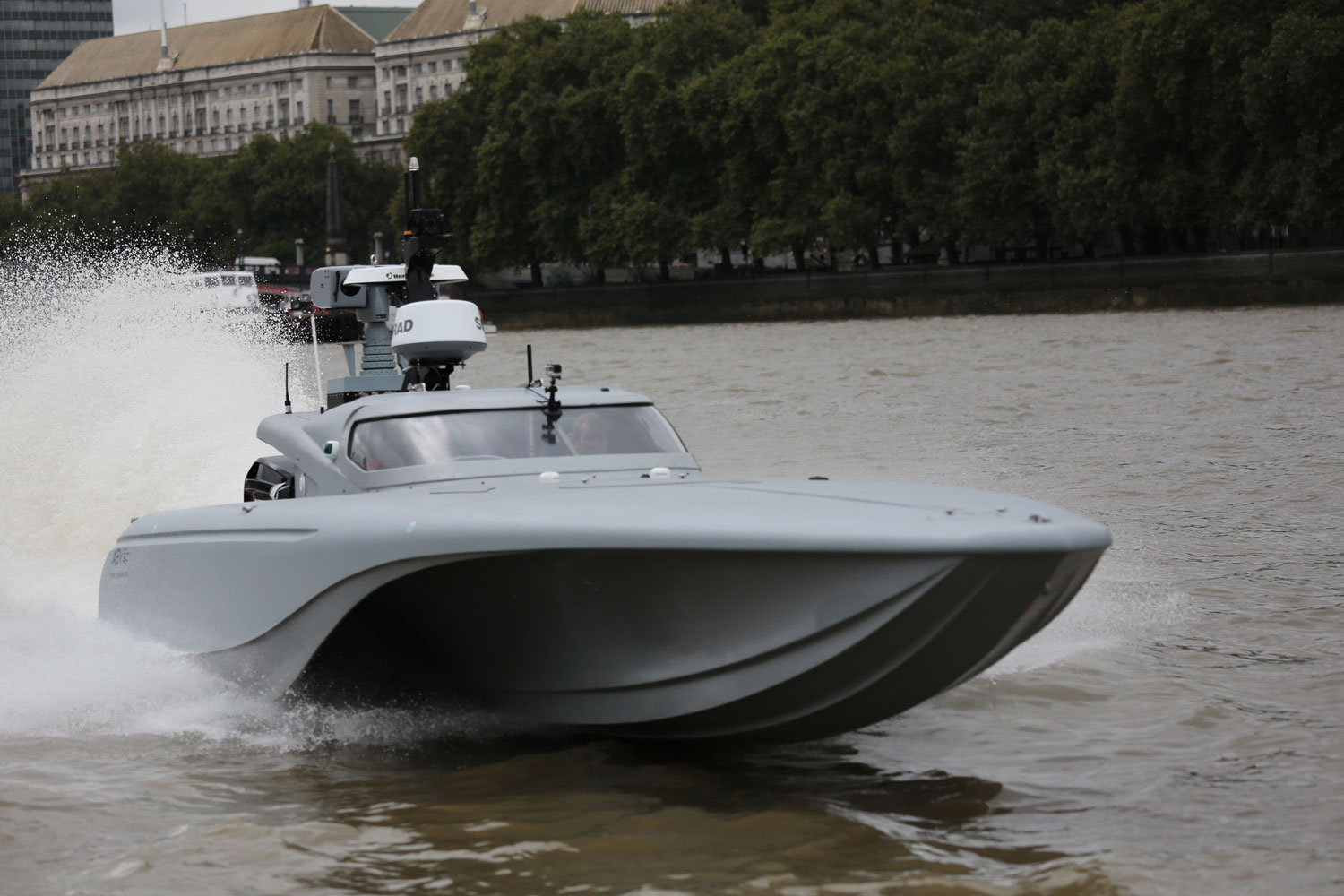 Unmanned Service Vessel (USV) Tested On Thames