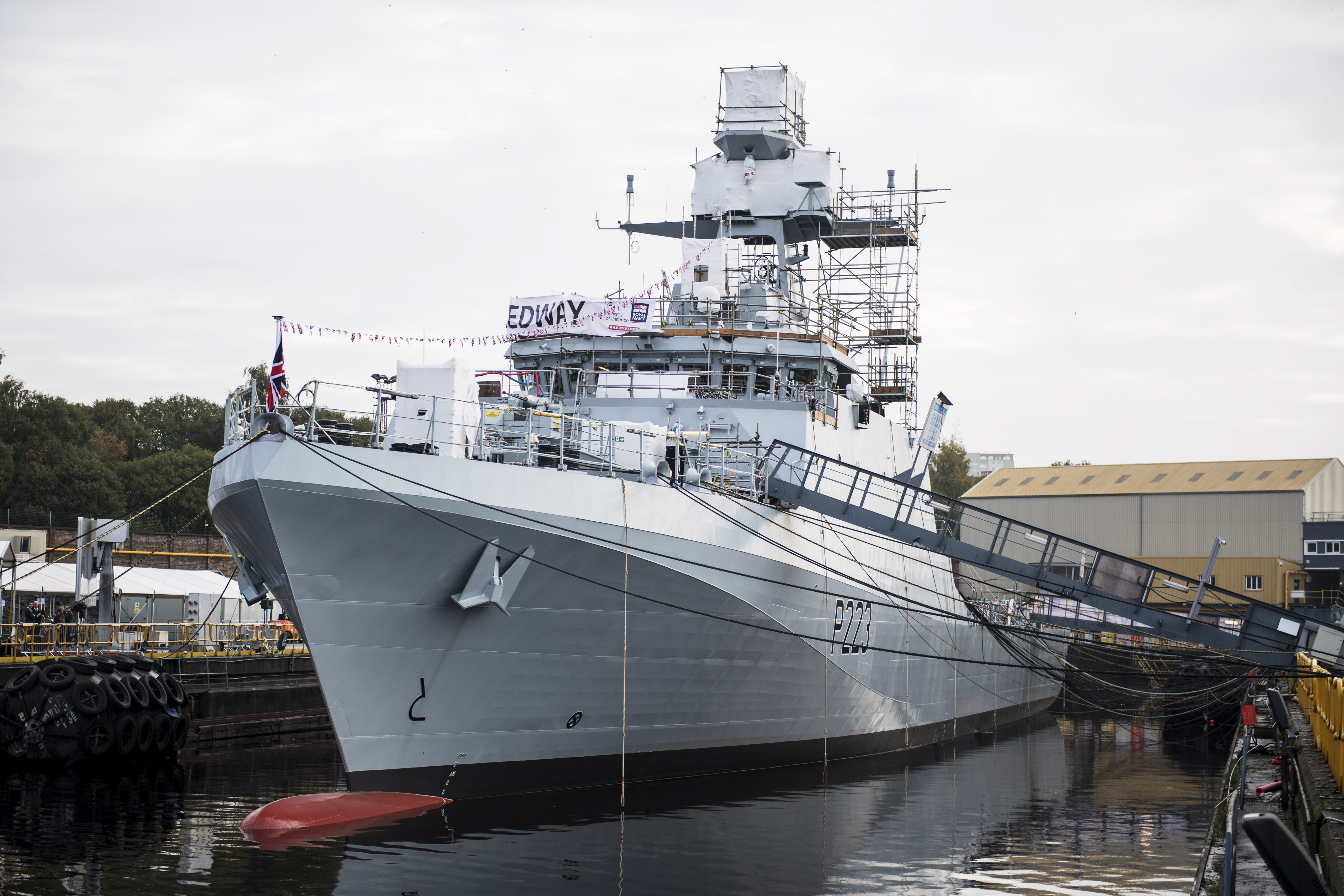 Naming of HMS Medway. CREDITS: MoD/Royal Navy