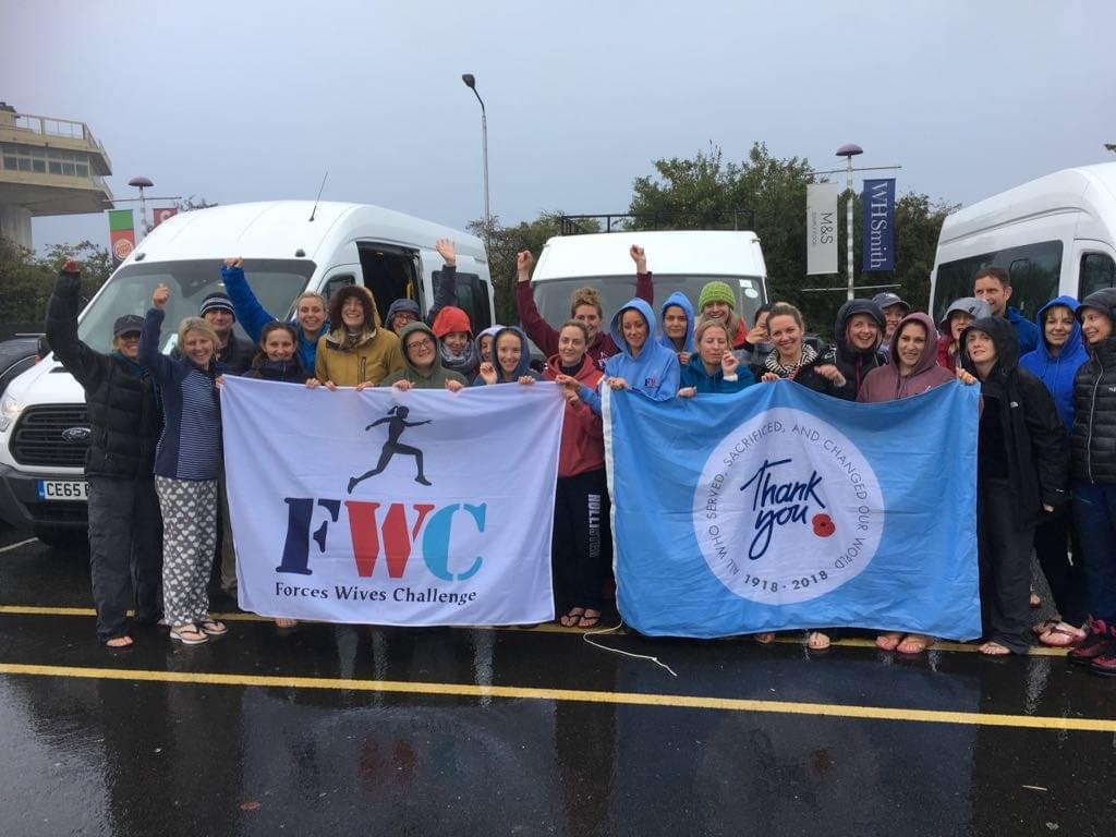 Forces Wives Challenge group with RBL. Credit FWC