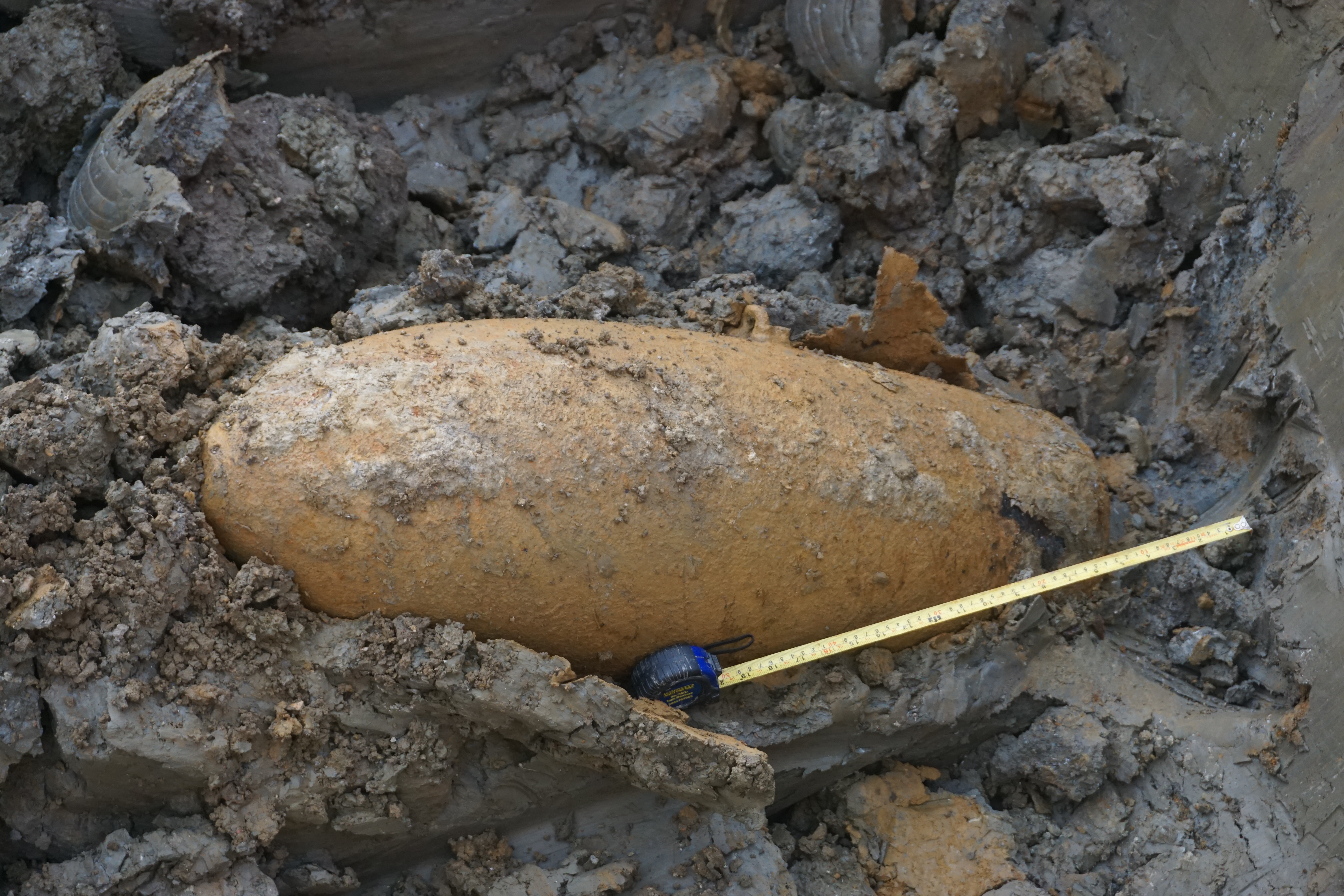 A larger bomb detected and disposed of by Zetica UXO. Credit: Zetica UXO
