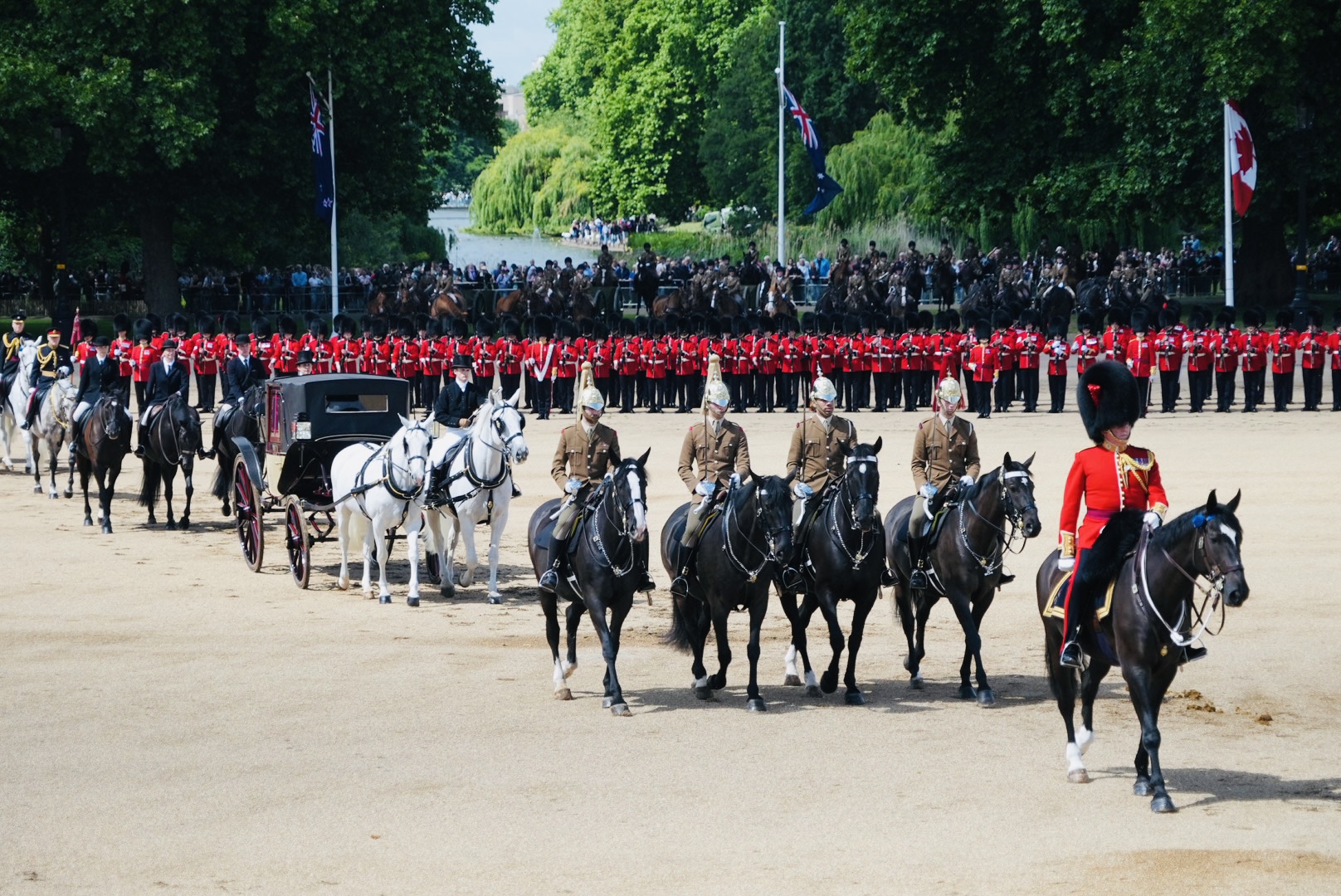 All seven regiments of the Household Division will take part on 14 June with their Regimental Bands