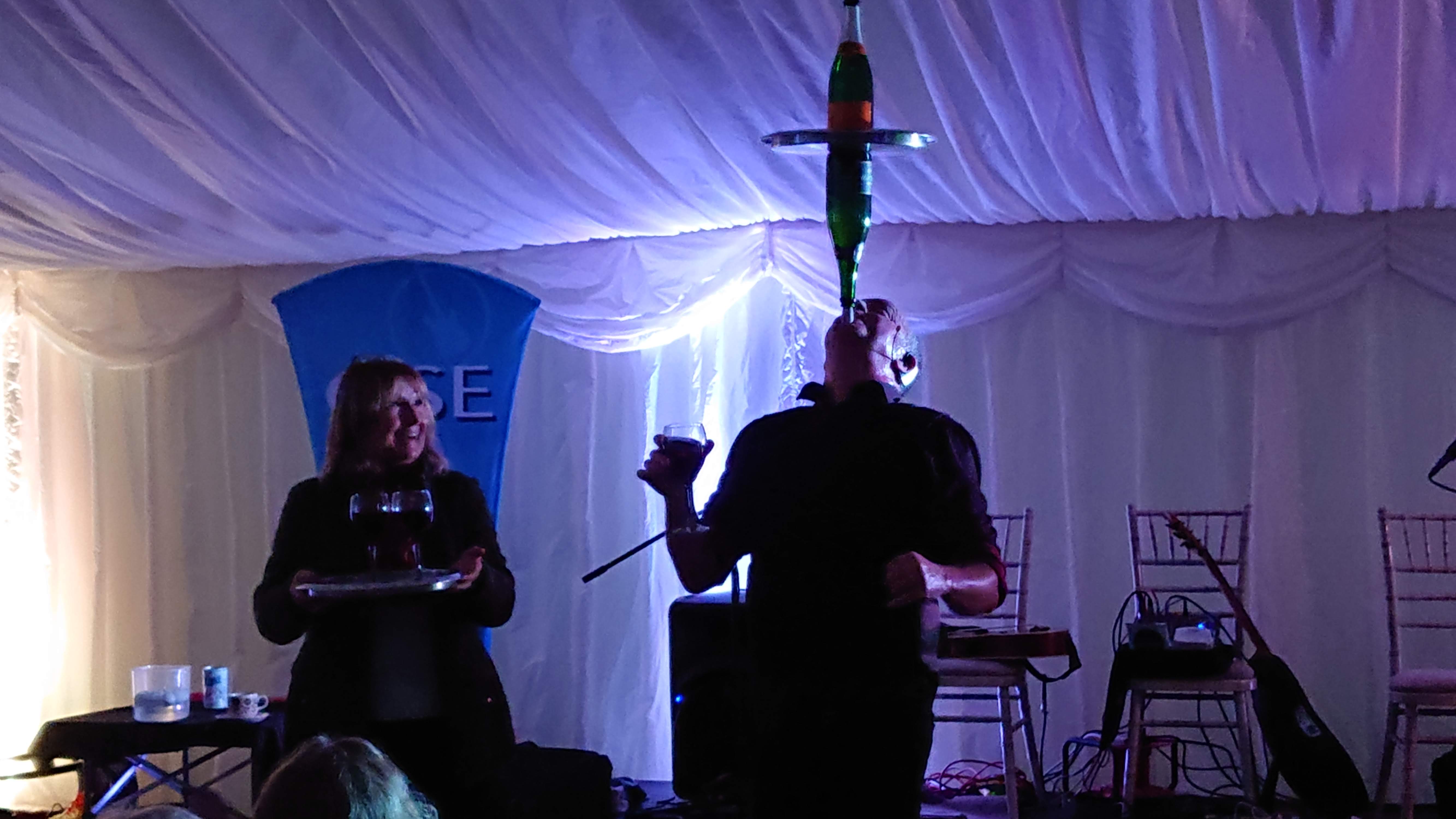 Steve Rawlings onstage for CSE at the Bournemouth War Memorial Homes