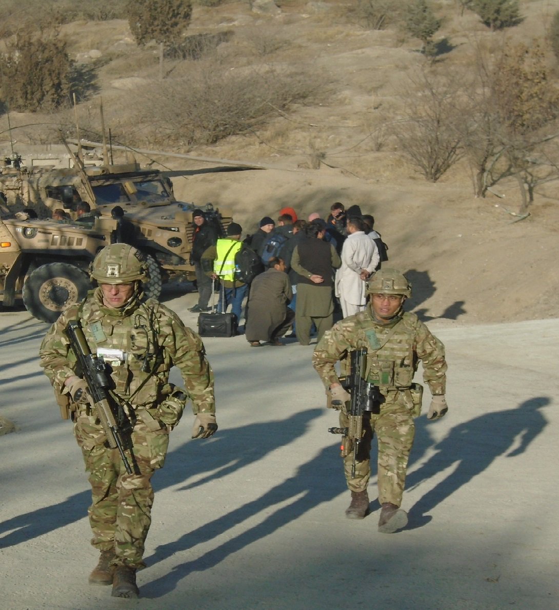 British Soldiers Conduct Evacuation After Hotel Attack 2 YORKS