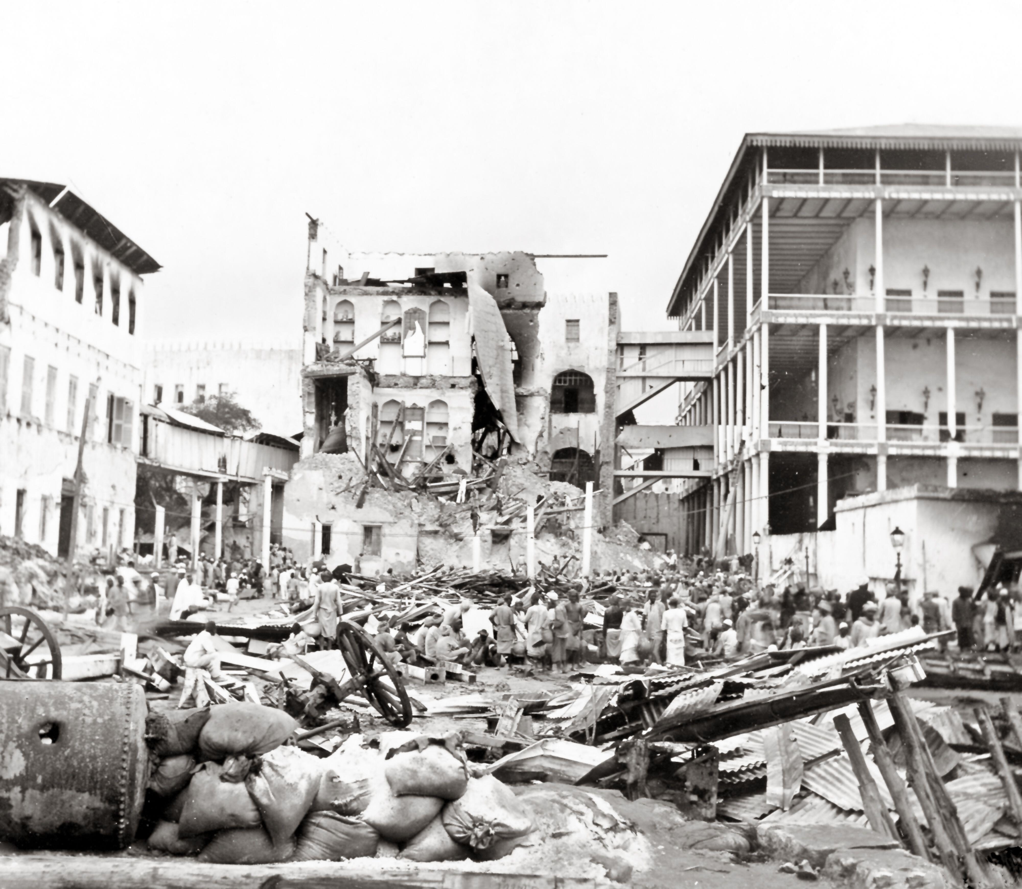 Damage following Anglo-Zanzibar War