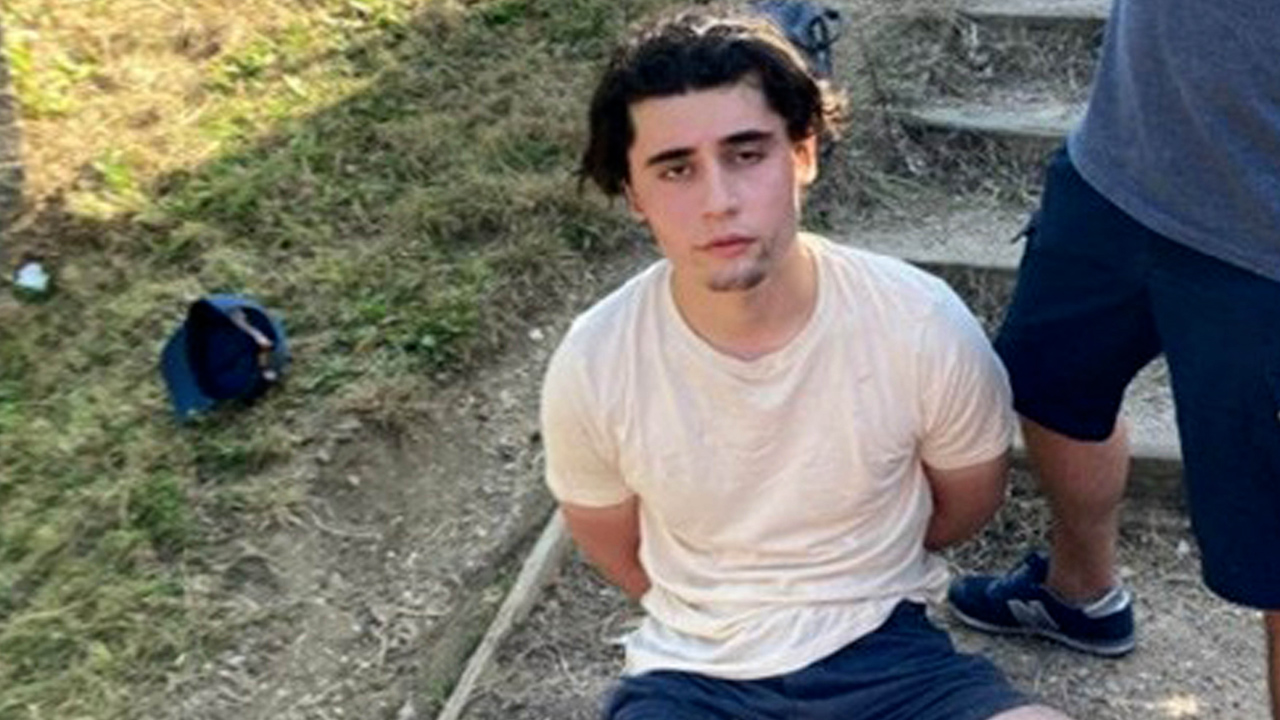 Daniel Khalife, pictured after his arrest on a canal towpath on 9 September 2023, after escaping prison from HMP Wandsworth (Picture: PA)