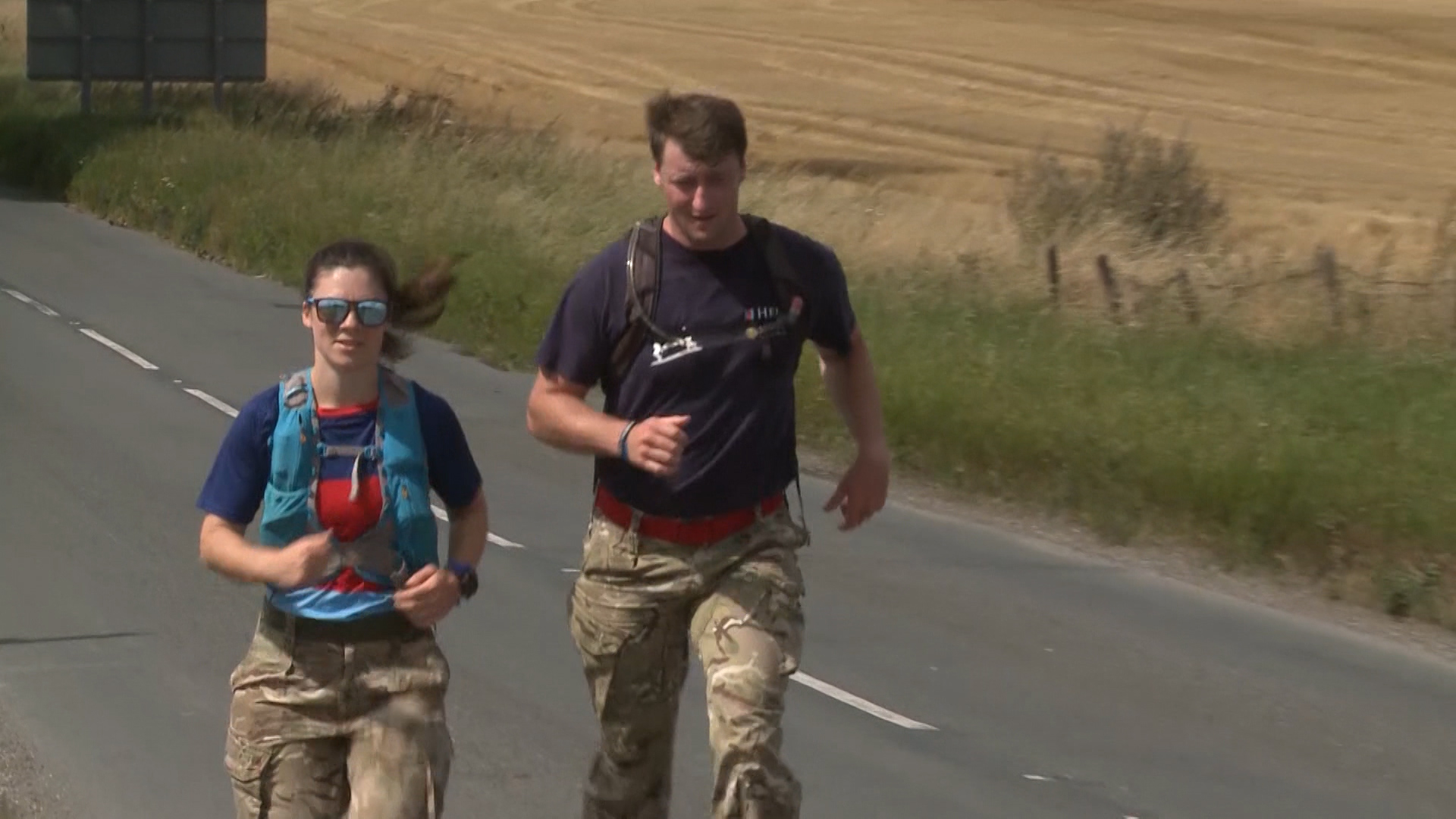 Mr Hardy finished the first challenge by running a marathon. 