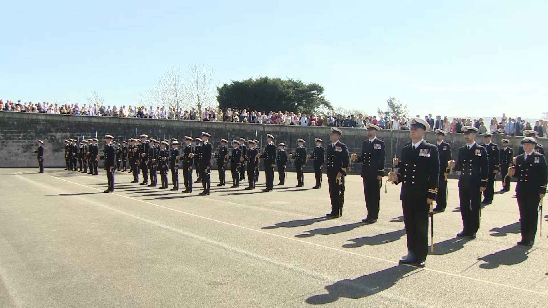 Officer Cadets pass out at Britannia Royal Naval College in Dartmouth