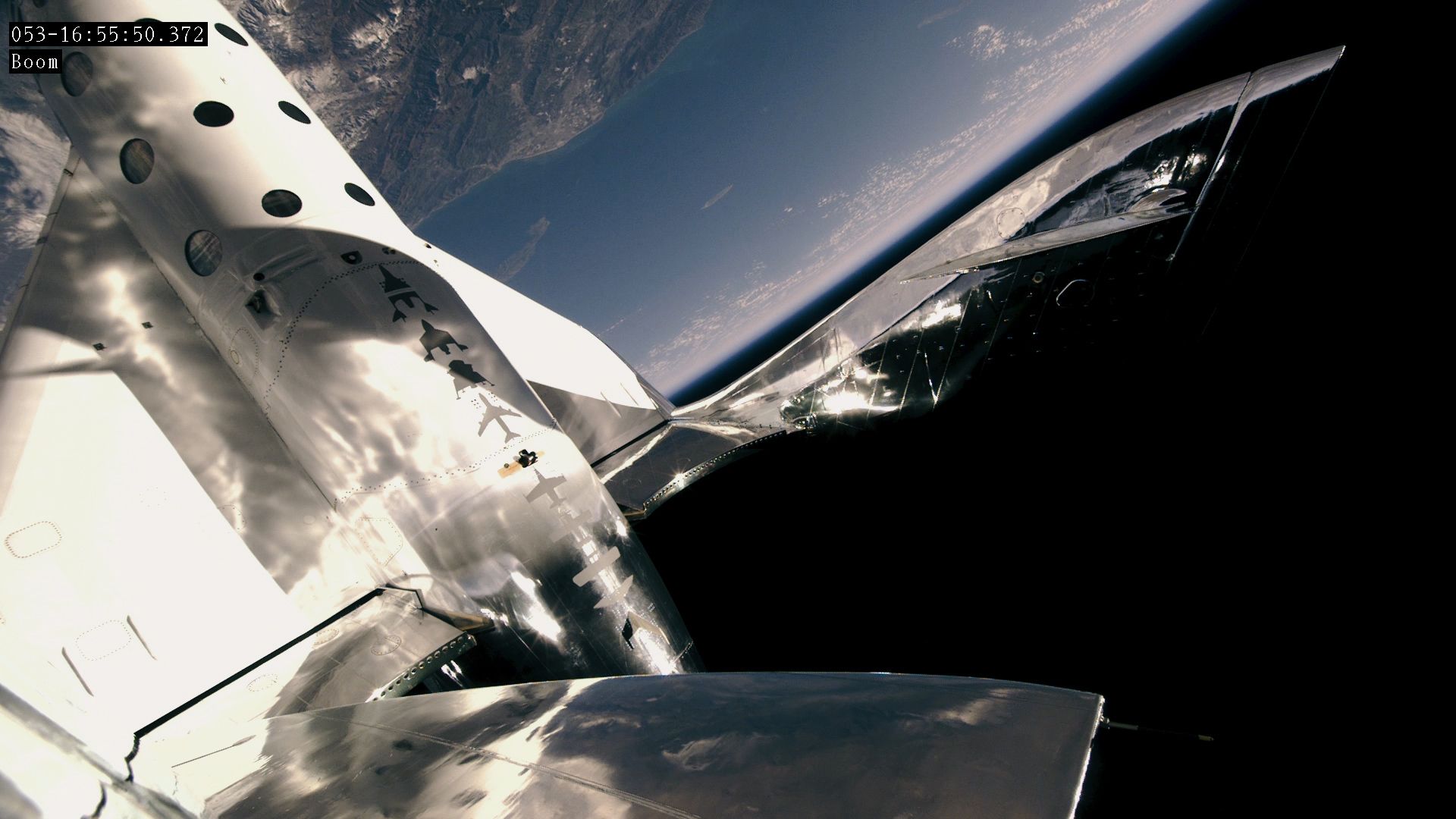 Virgin Galactic’s VSS Unity makes its second successful flight into space above California on 22 February (Picture: Virgin Galactic).