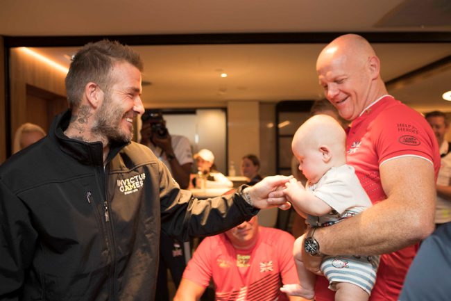 David Beckham meets Team UK Invictus