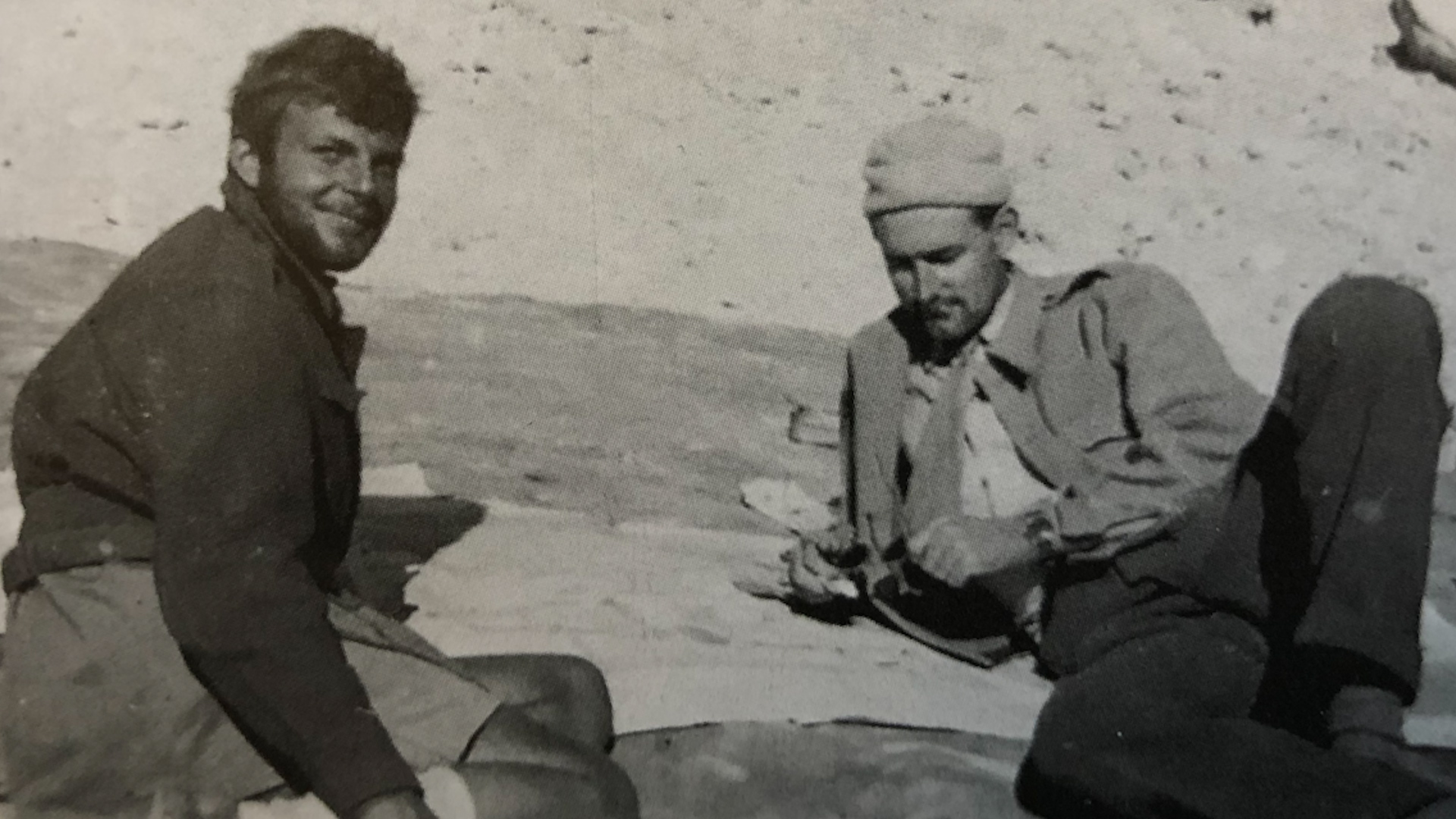 David Stirling, right, alongside Mike Sadler left