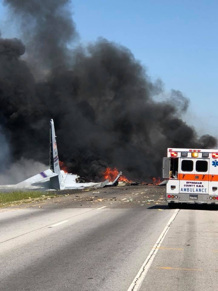 US Military C-130 Plane Crashes In Georgia